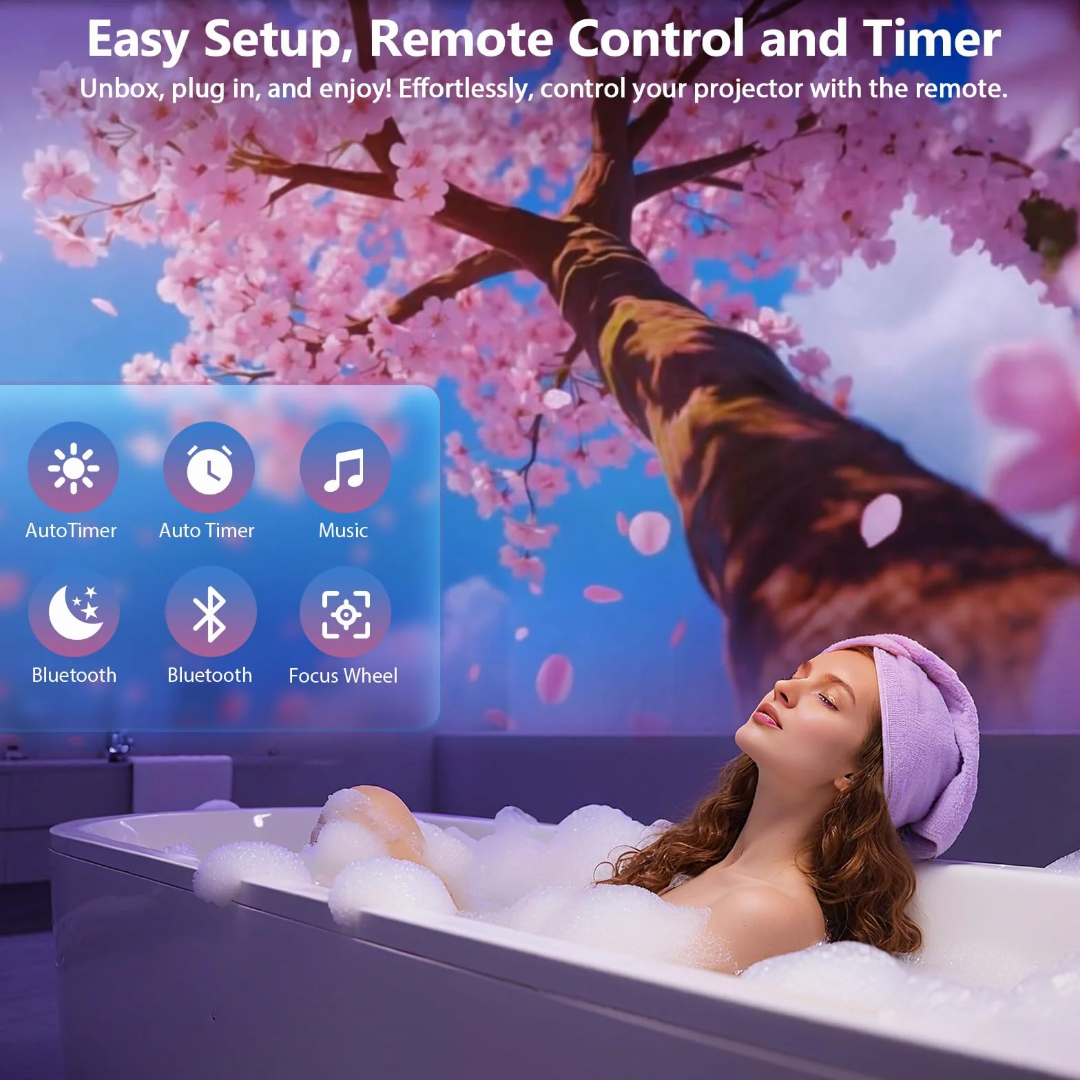 Proiettore Stelle Soffitto 3D Galaxy HD, Planetario Proiettore Professionale con Altoparlante Bluetooth, 60 Temi, Lampada Aurora Boreale per Camera Bambini e Adulti Regalo (Blanc)