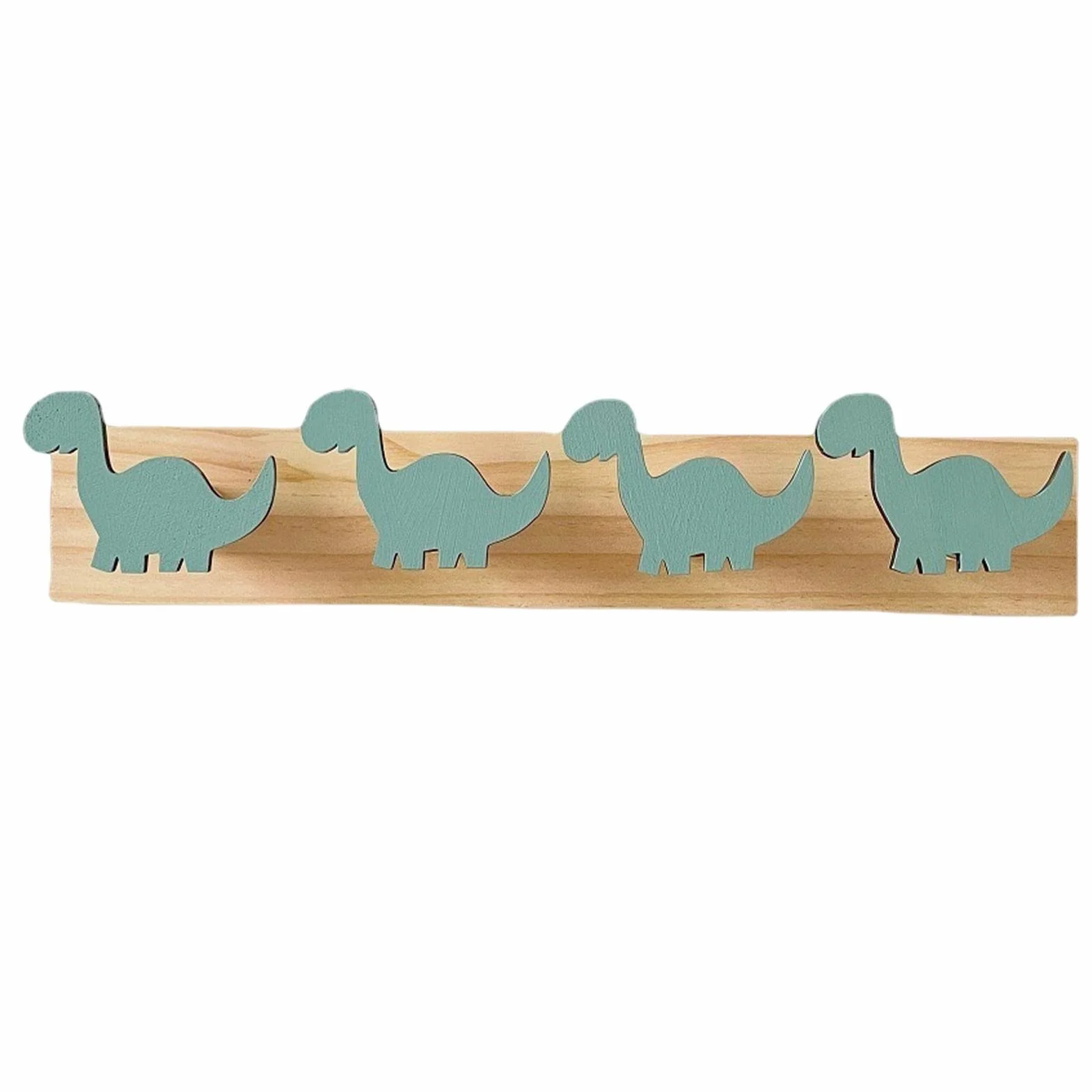 Attaccapanni da Muro Bambini in Legno con Dinosauro Appendiabiti per Cappelli Camera da Letto