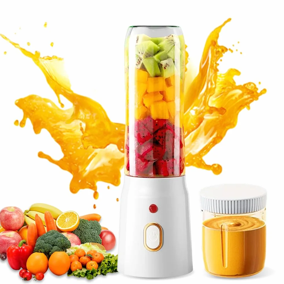 Mixer Portatile Ricaricabile per Smoothie 500 ml 10 Lame USB