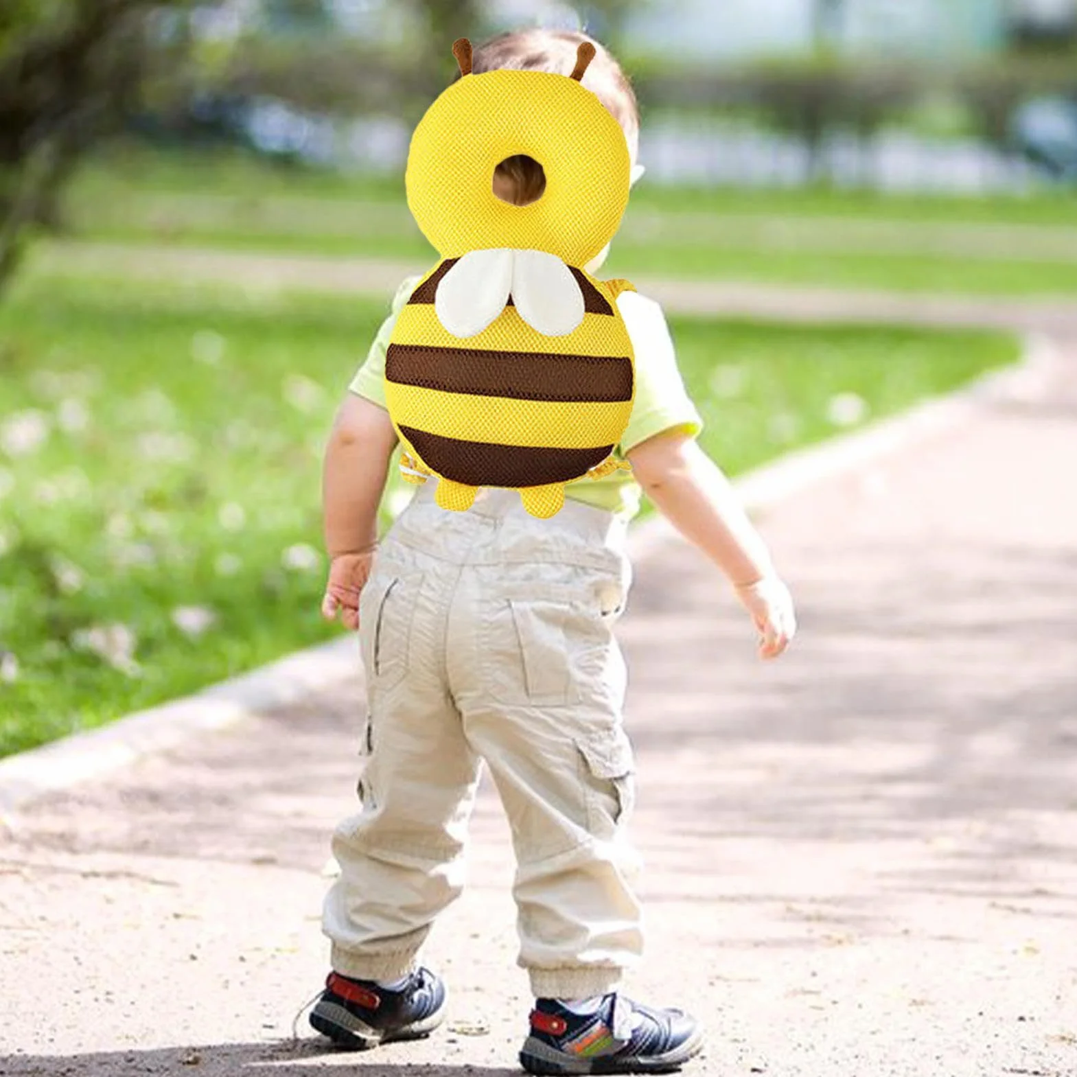 Cuscino Protezione Testa Bambino Neonato Regolabile Sicurezza Gattonare Camminare