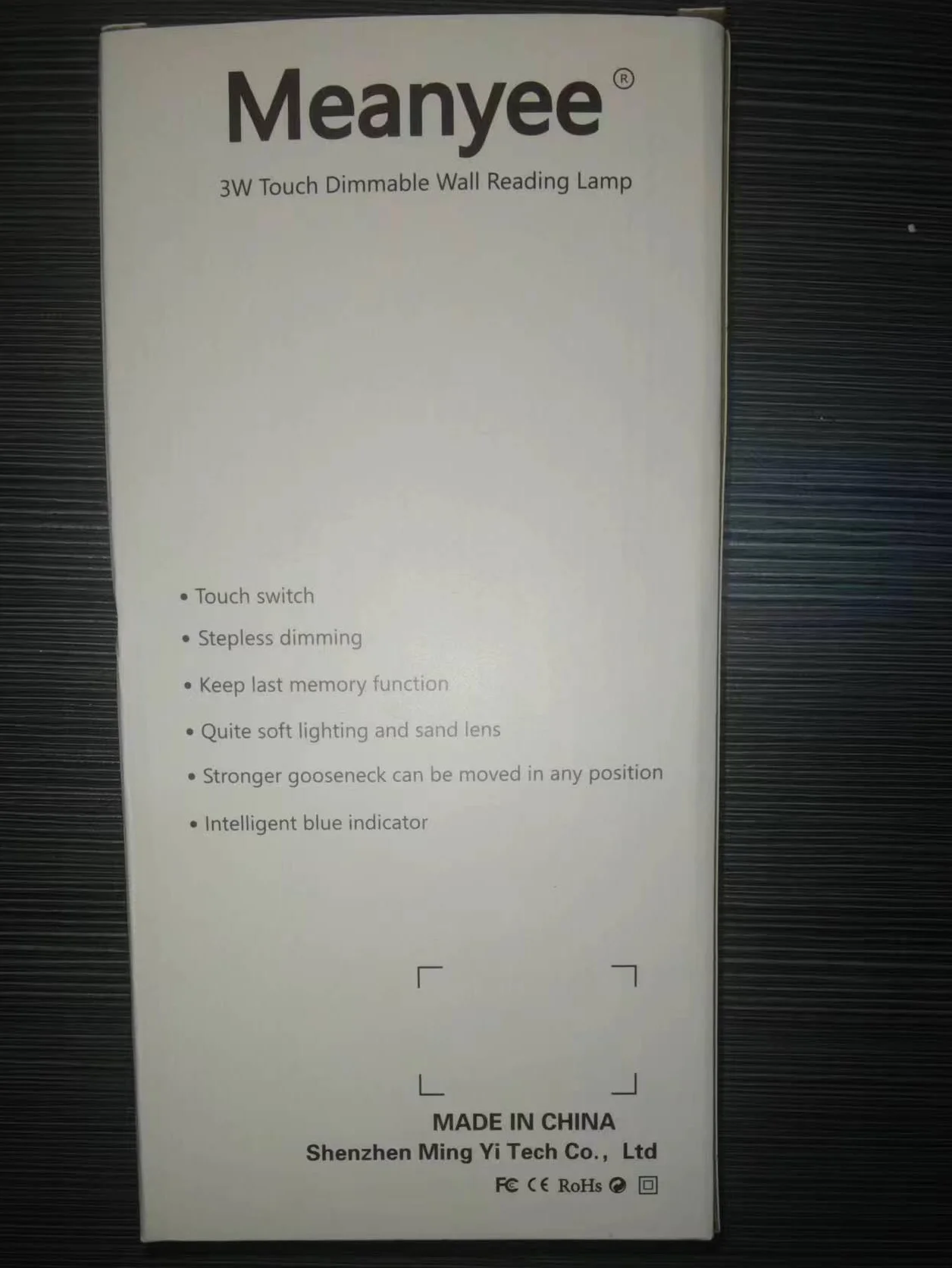 Meanyee Touch Switch Lampada da lettura flessibile a collo di cigno flessibile dimmerabile 3W Lampada da comodino a LED dimmerabile a parete Lampada da comodino per la lettura a letto (Indicator)