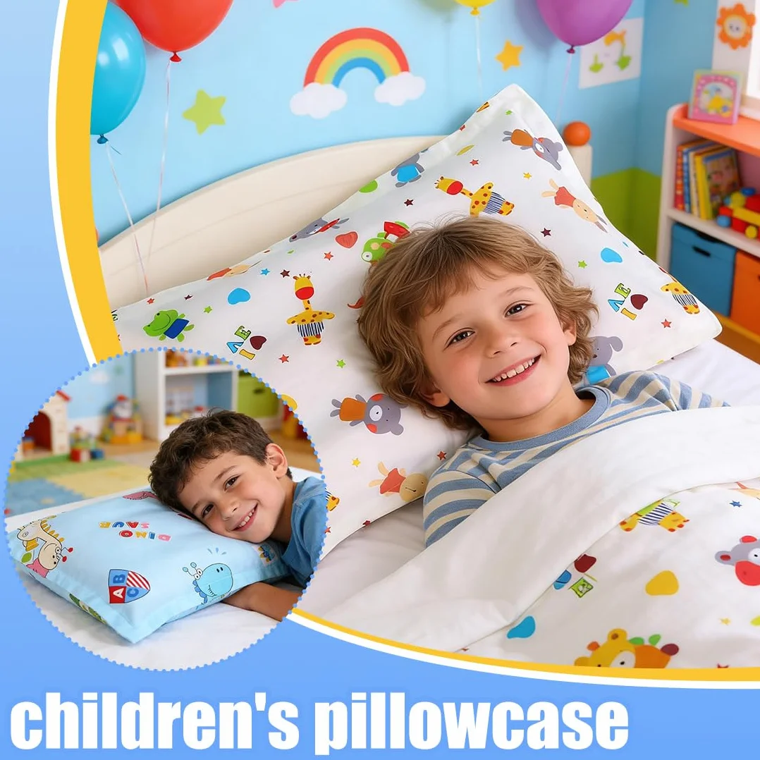 Federa cuscino 30x50 100% cotone per bambini traspirante