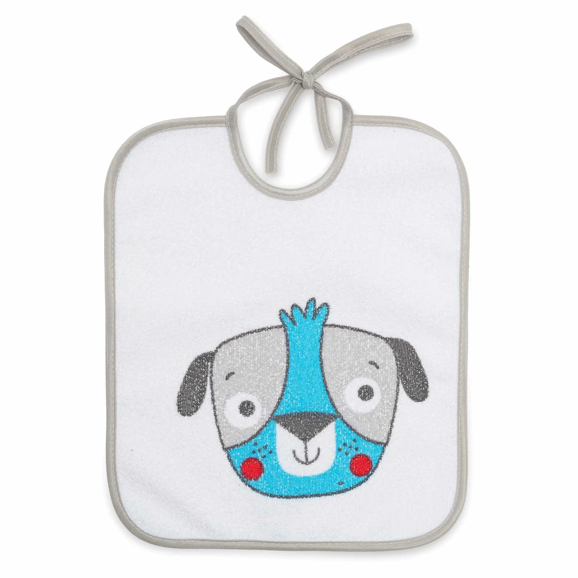 Bavaglini Impermeabili 73% Cotone 27% Poliestere Confezione da 7 23x27 cm per Bambini 6-18 Mesi