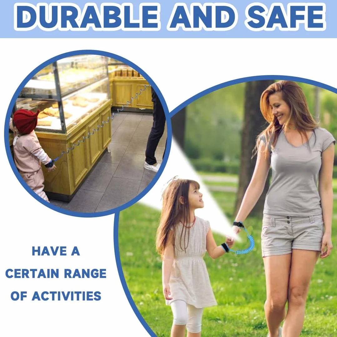 KYLOS Guinzaglio di Sicurezza per Bambini, 1.5M Anti-Perso Blu