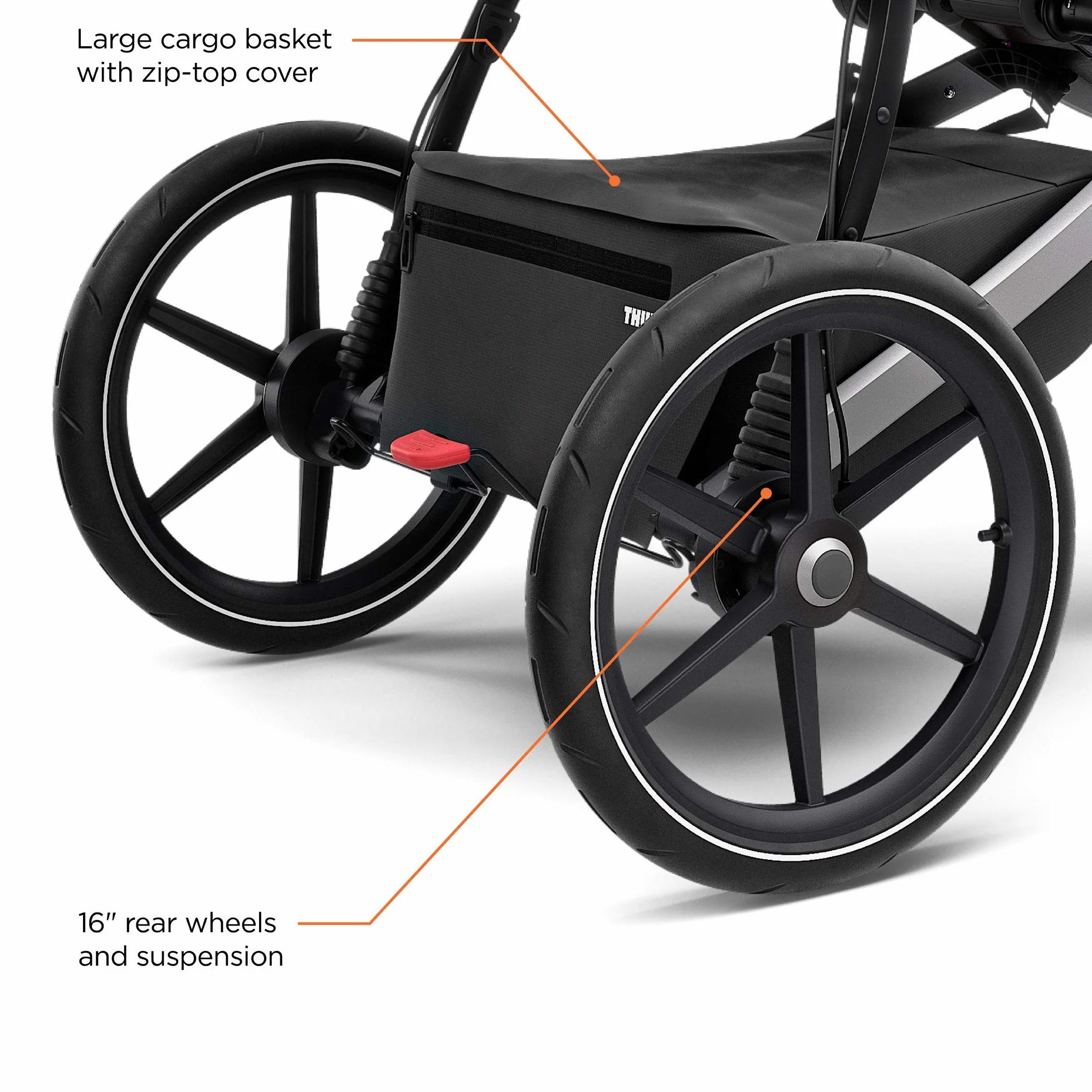 Thule Urban Glide 2 Passeggino Da Jogging Melange Grigio