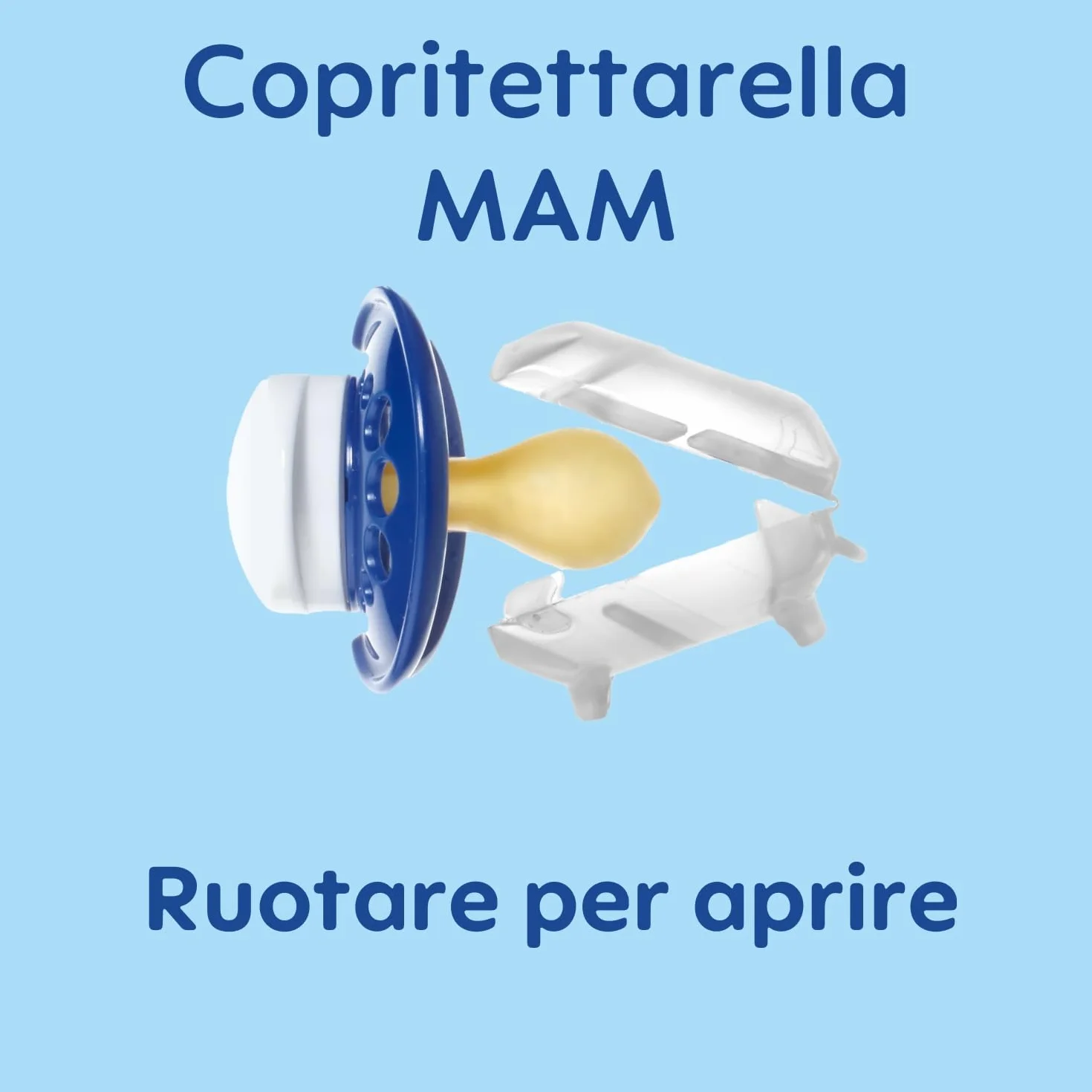 MAM Clip it! Cover Catenella Portaciuccio 0+ mesi regolabile con anello rimovibile e salvasucchietto