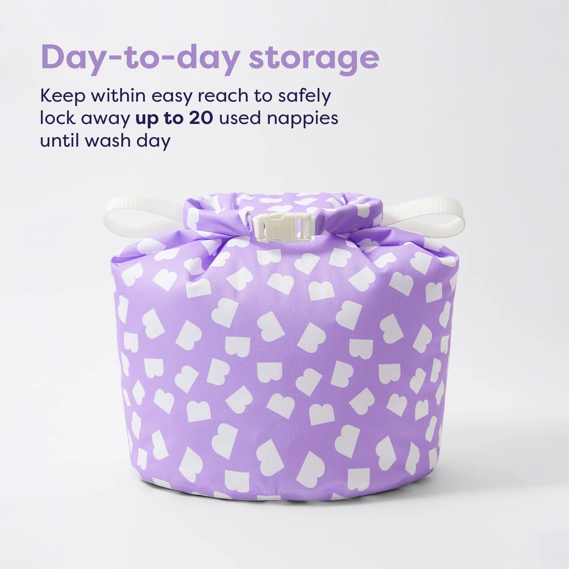 Bambino Mio Stay at Home Borsa per il Bucato Impermeabile Grande per Pannolini