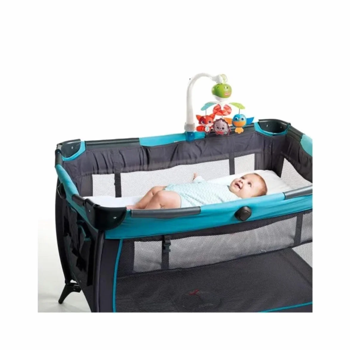Tiny Love Take A Long Mobile 3 in 1 Giostrina Culla Musicale Portatile, 0+ Mesi, Attacchi Universali, 30 Minuti Musica, Meadow Days