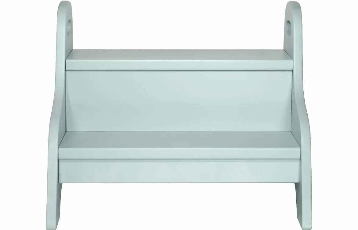 Kindsgut Scaletta in legno sgabello 2 gradini bambini acquamarina