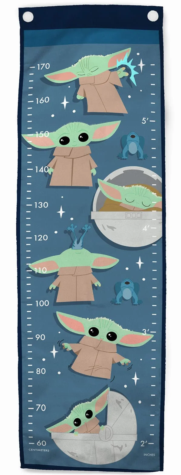 Tabella per misurare la crescita dei bambini Jay Franco 170 cm metro da parete Mandaloriano Star Wars