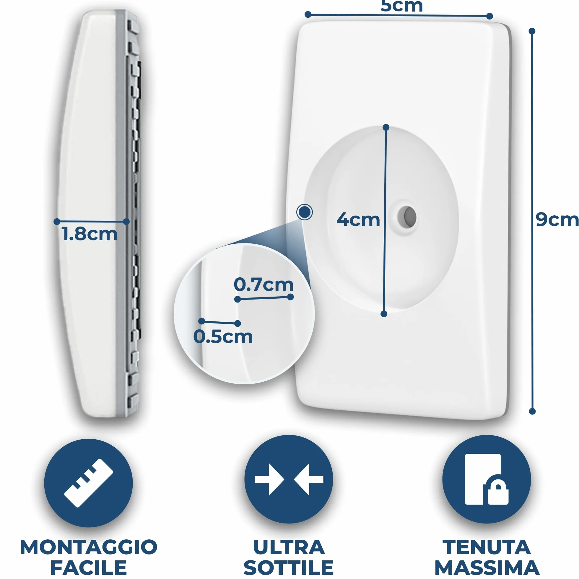 Hoffenbach 4x Protezioni Antiscivolo per Cancelletto per Bambini, Scale e Porte, Adatte anche per Cani, Senza Forare