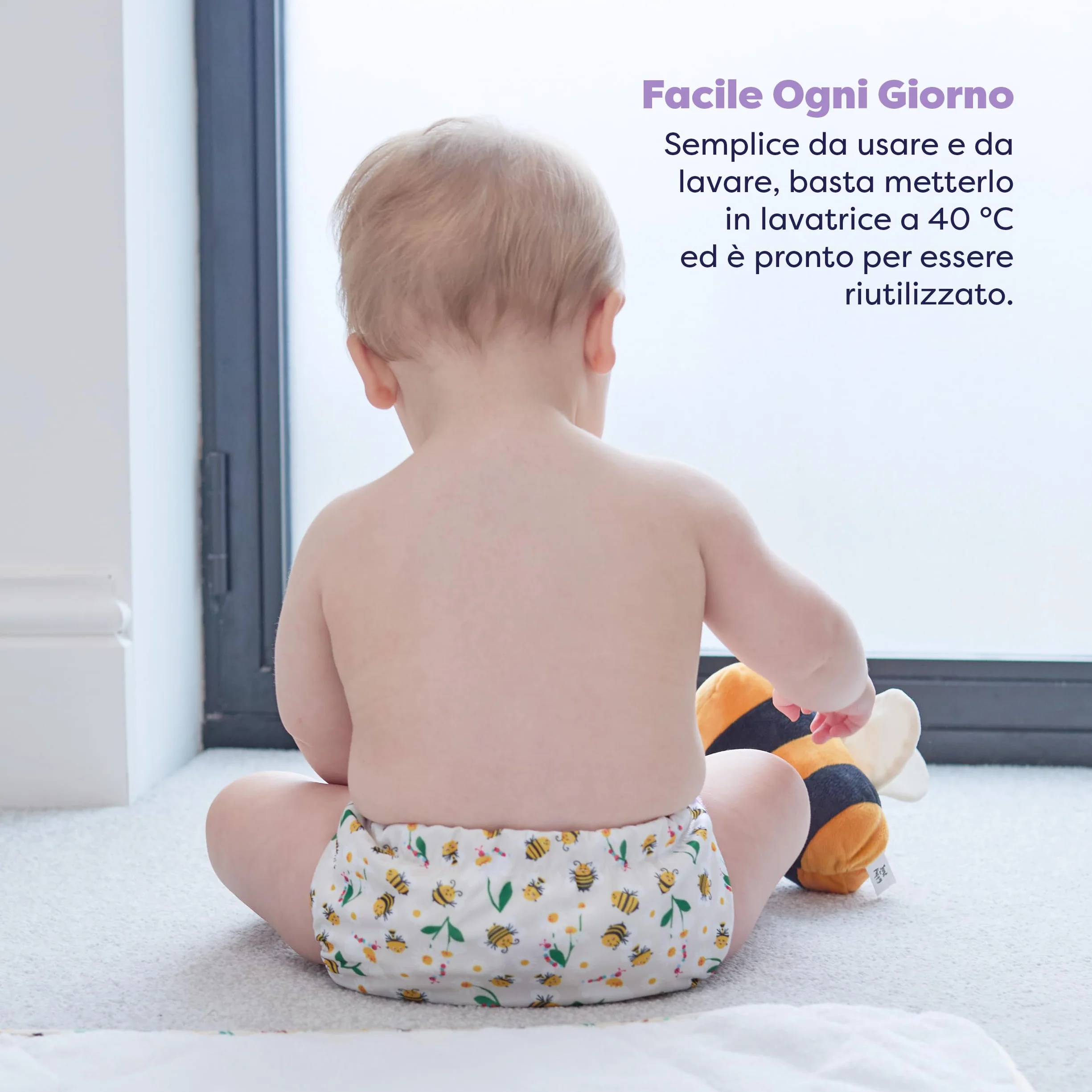 Bambino Mio Rivoluzionario Pannolino di Stoffa Riutilizzabile Eco Sostenibile Lavabile