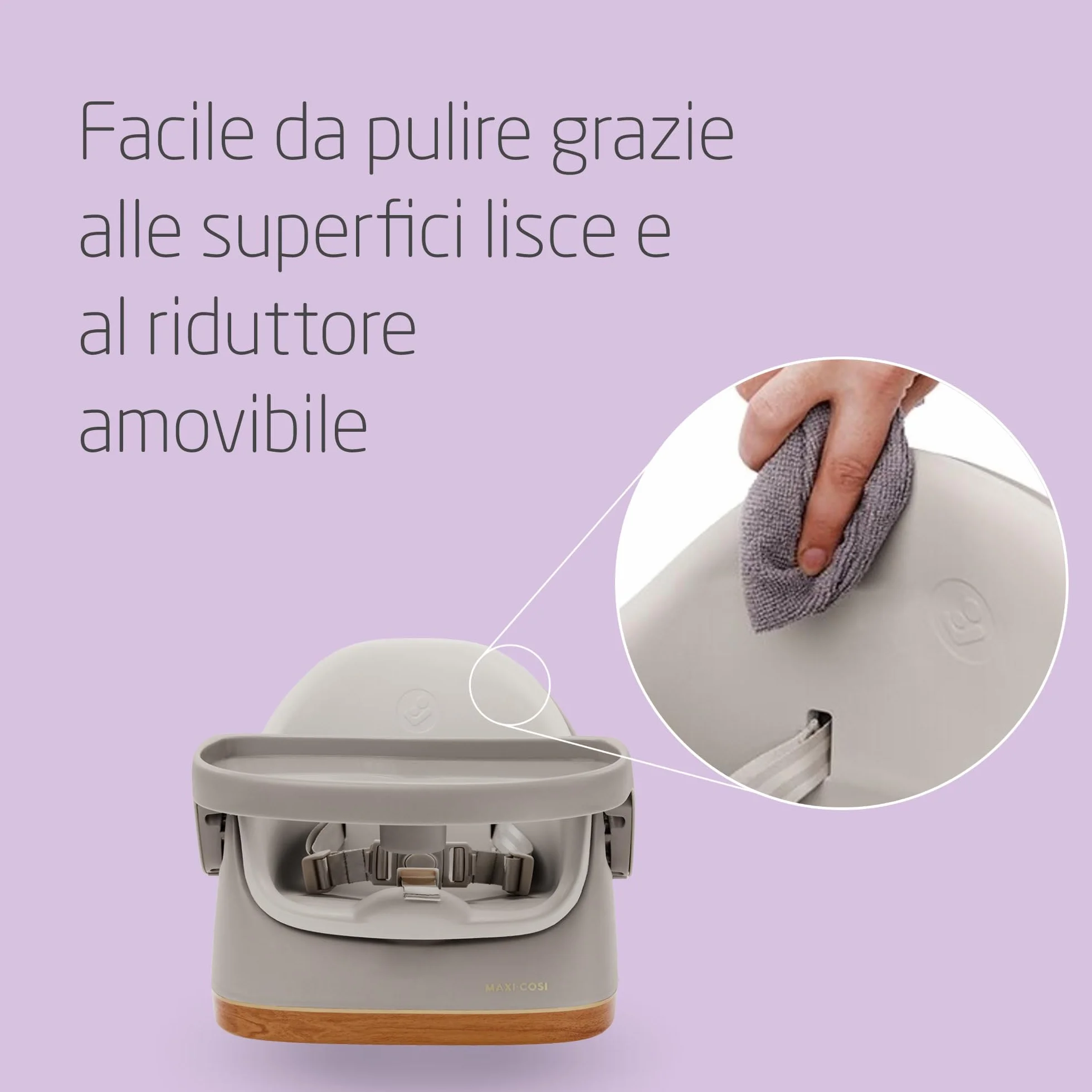 Maxi-Cosi Jay Rialzo Sedia Bambini da Tavolo 2 in 1, 6 Mesi - 3 Anni, 9-15 kg, Elegance Beige