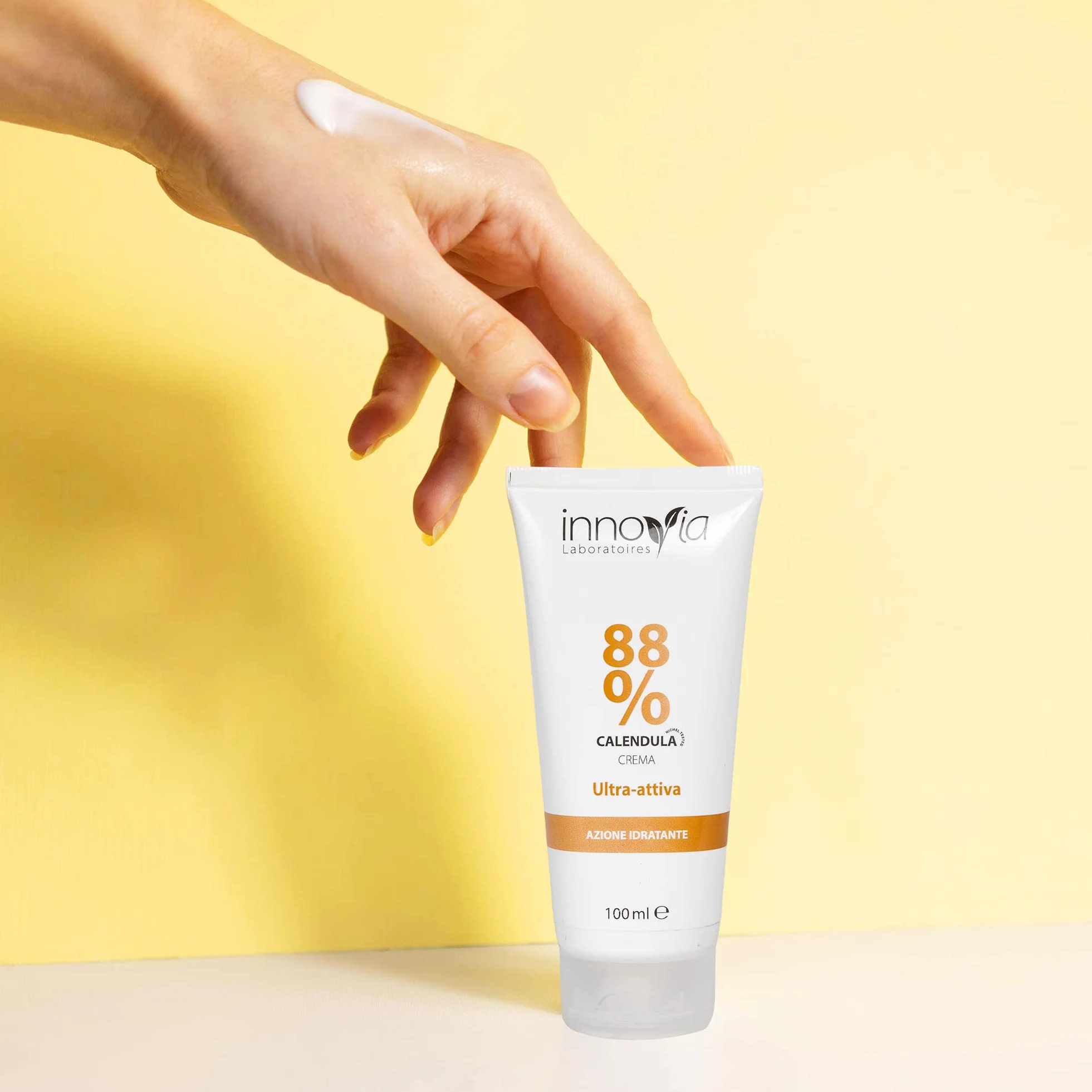 Crema alla Calendula 88% 100ml Lenitiva Emolliente per Ustioni Scottature Irritazioni Pelli Sensibili Made in Italy