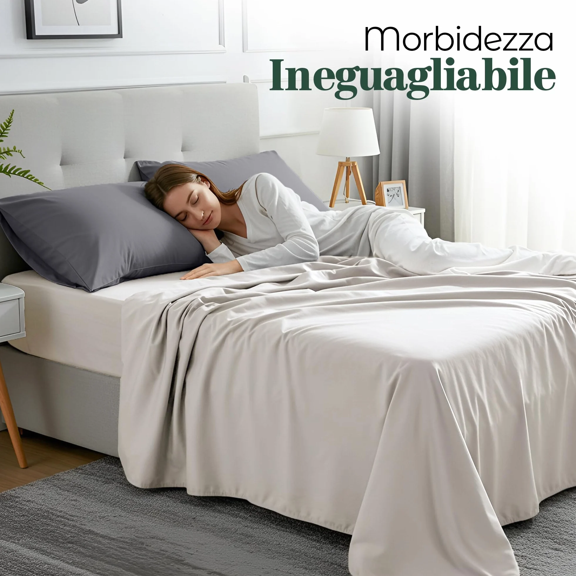 Utopia Bedding Federe Set Di 4 50x75 Cm Copricuscino In Poliestere Morbida Spazzolata Microfibra Grigio