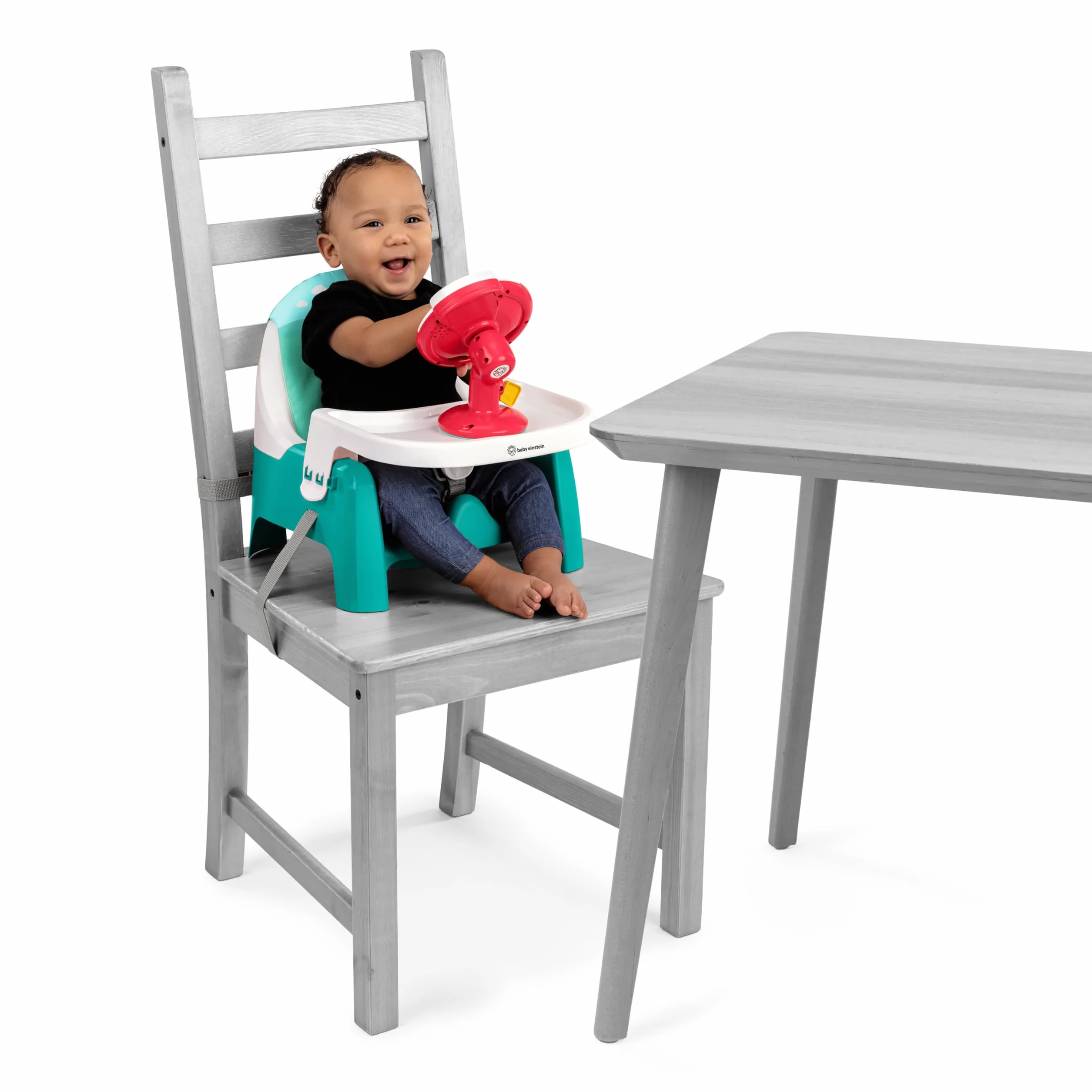 Baby Einstein Farm Explorers Seggiolino Rialzo 2-in-1 Gioco Volante Musicale 6-36 Mesi