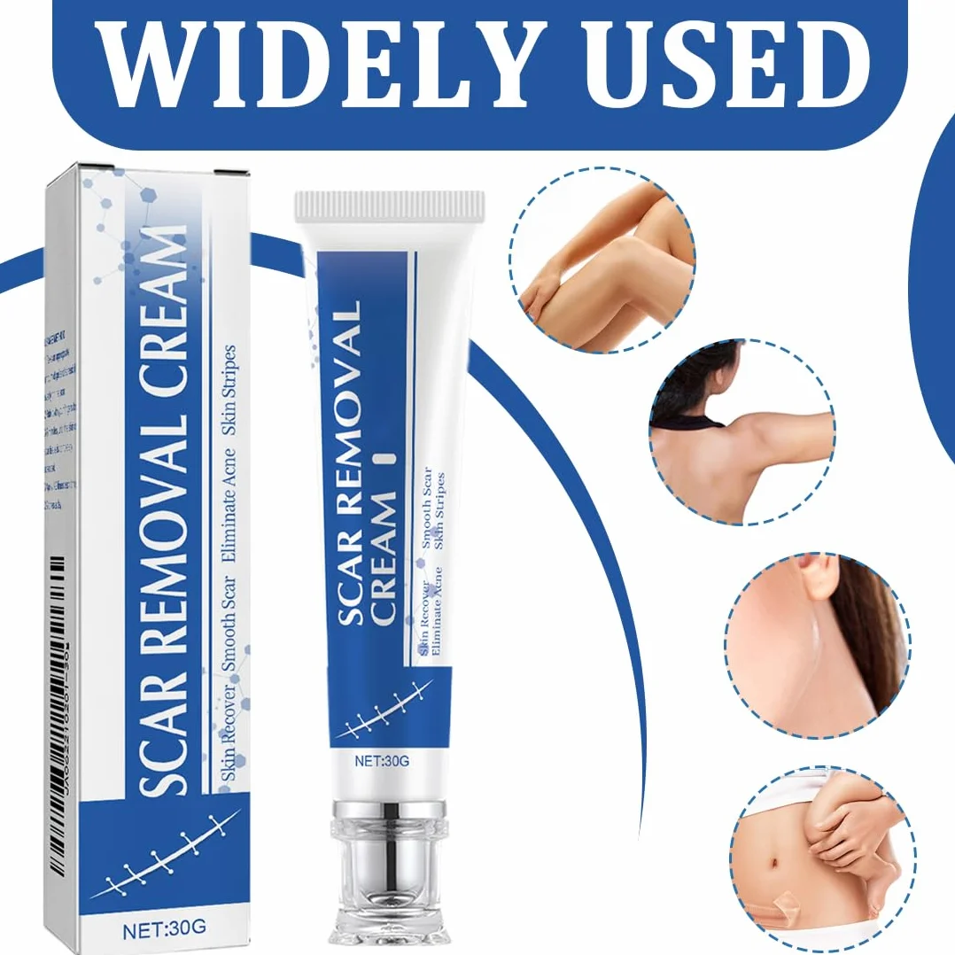 Crema per Cicatrici Sbiadisce le Smagliare 2 Pezzi Ripara Texture Pelle Aspetto Liscio