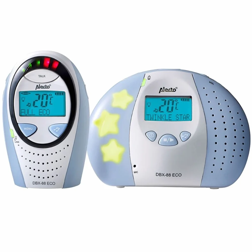 Alecto Bambino DBX-88 ECO DECT Baby Monitor Audio Babyphone con Connessione Sicura