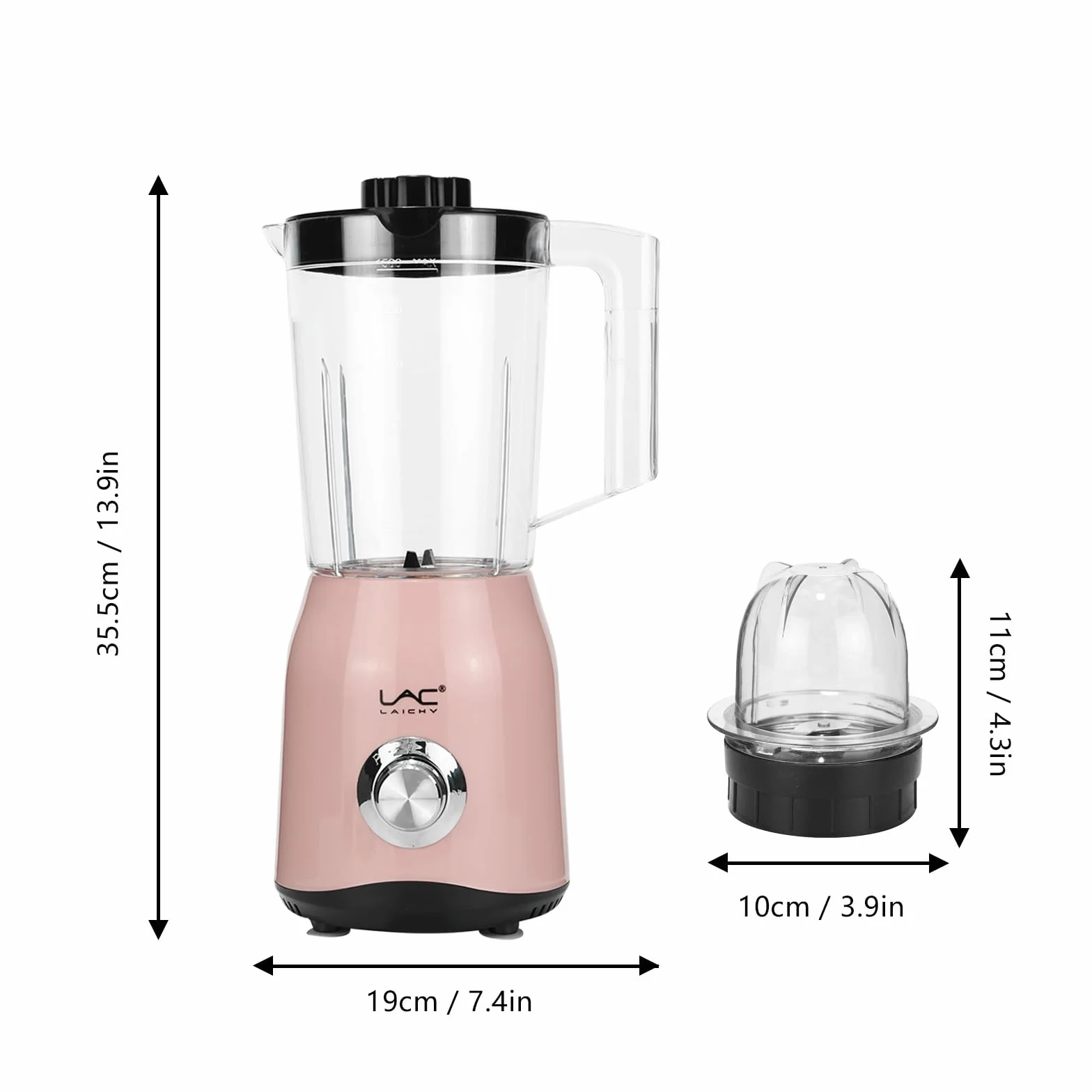 Frullato 300 W Personal Blender e Grinder Combo 1,5 L Portatile