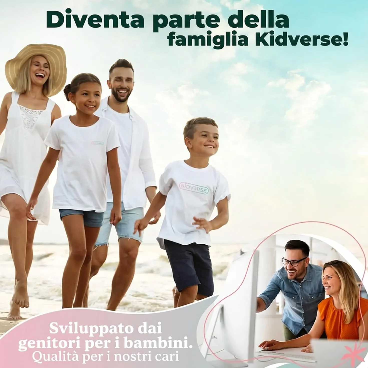 KIDVERSE Pannolini Acquatici Baby Costume da Bagno 0-3 Anni – Pannolino Piscina Neonato Regolabile con Borsa e Rete