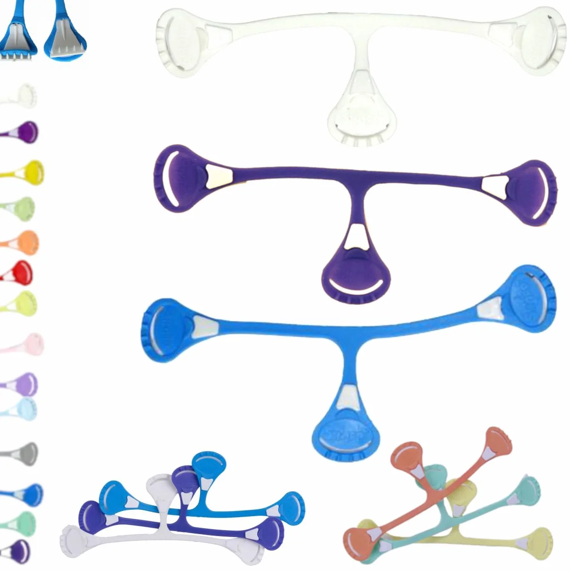 Popolini Snappi pannolino fissaggio 3-Pack colorati