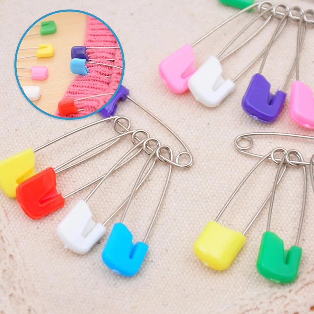 Spille da Balia Sicurezza per Bambini Colorate Multicolore per Pannolini e Vestiti