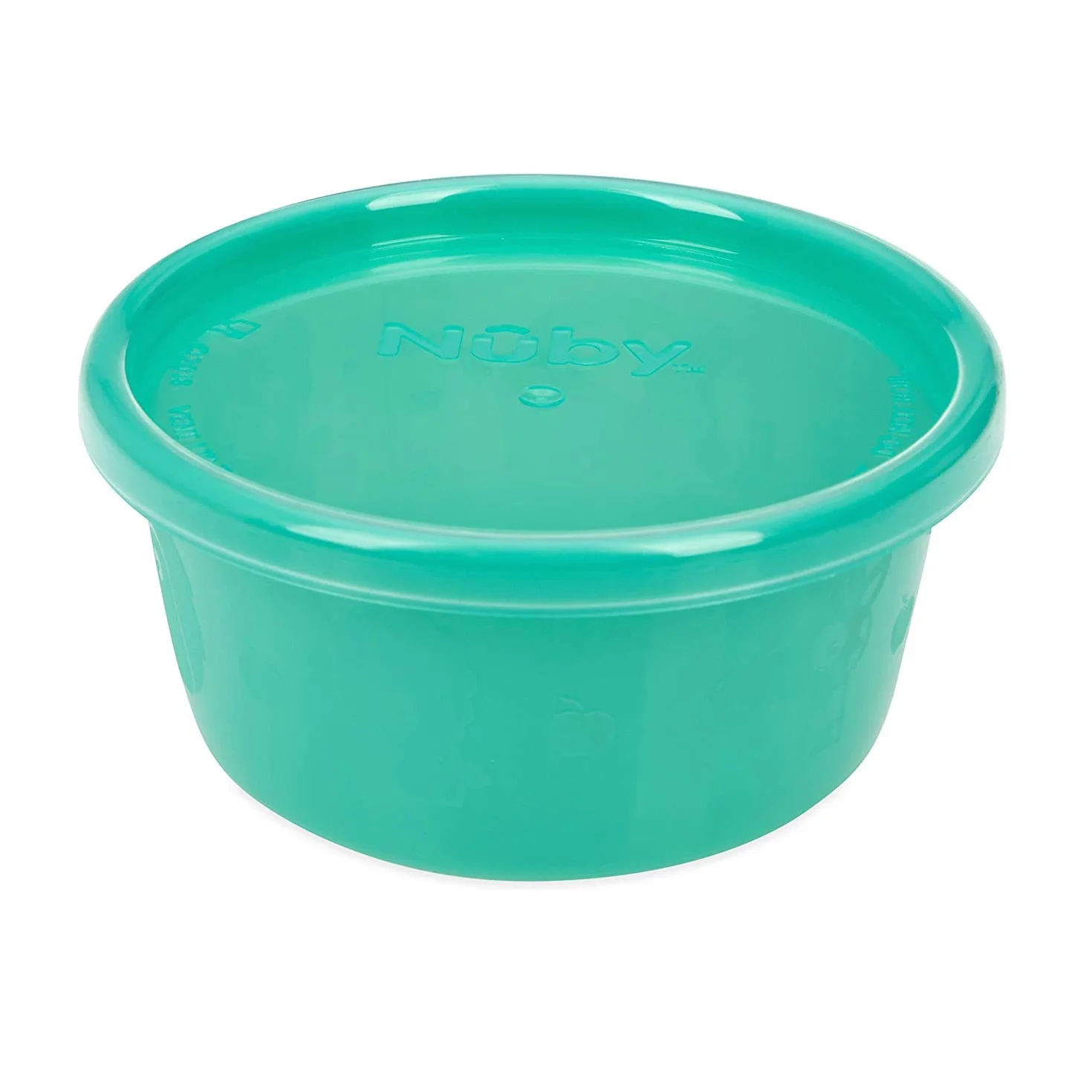Nuby Set di Scodelline con Coperchio a Chiusura Ermetica 4 Pezzi 240 ml 4 Mesi+