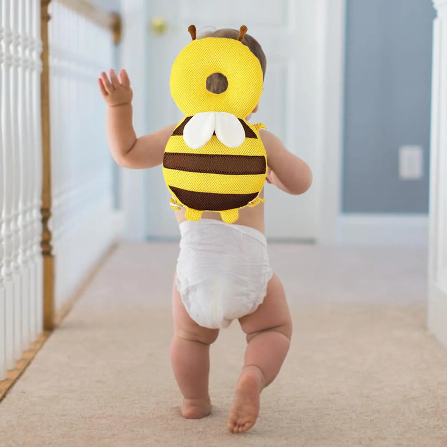 Cuscino Protezione Testa Bambino Neonato Regolabile Sicurezza Gattonare Camminare