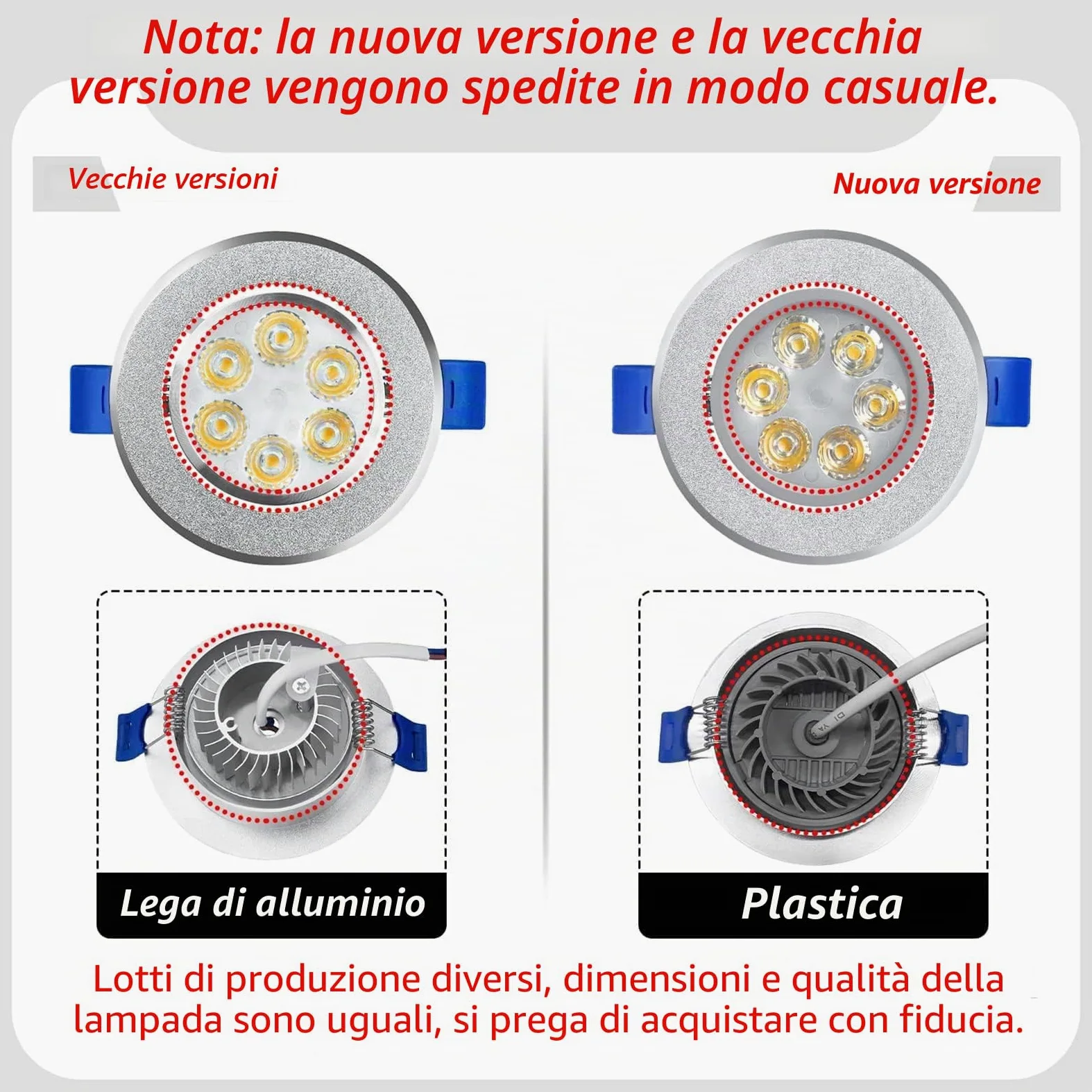 LZQ Faretto da incasso a LED, 20 pezzi, 3 W, 230 V, da soffitto, da incasso, per corridoio, camera da letto, soggiorno, bagno, cucina, bianco freddo