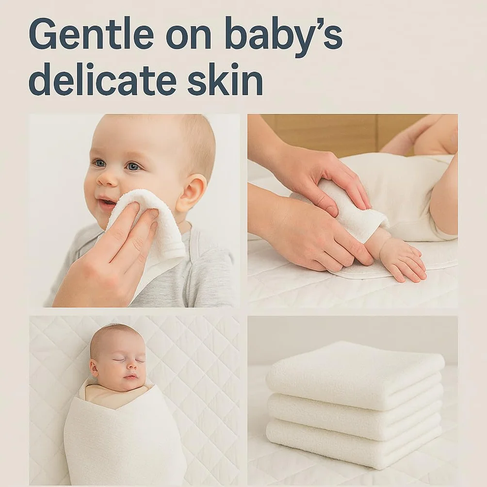 Dudu N Girlie Pannolini Baby 100% Cotone 6 Pezzi