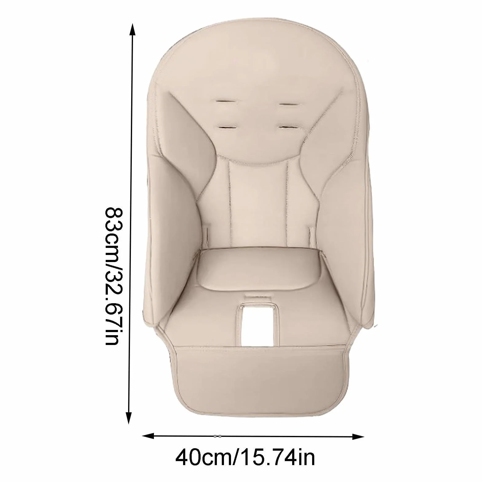 Fodera per Sedia da Pranzo per Bambini in Pelle PU | Cuscino per Seggiolone Comodo Coprisedile per Peg Perego, Kosmic Jané, Baoneo, Siesta Zero3