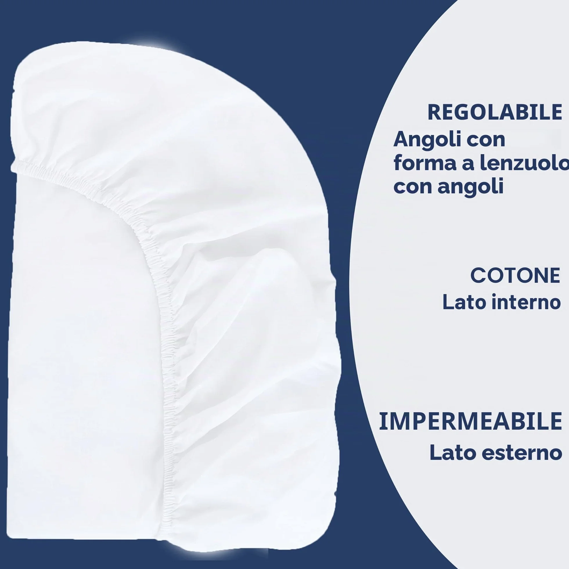Coprimaterasso per Culla 100% impermeabile Certificato Oeko-Tex 35 x 75 cm