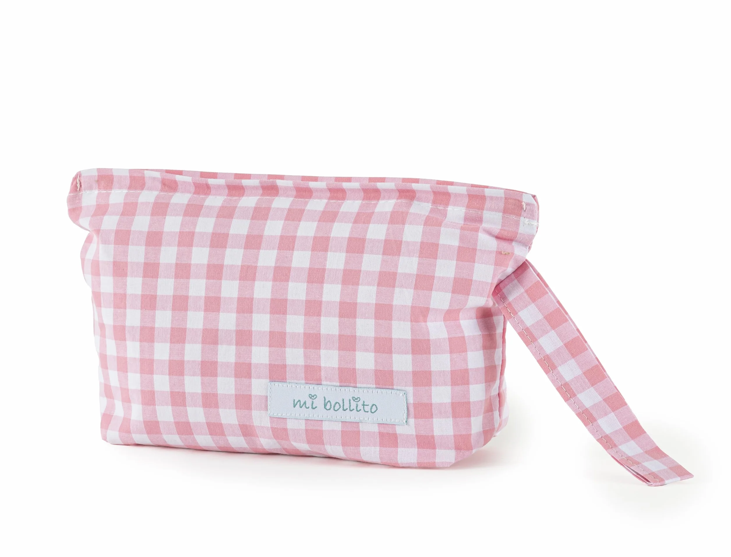 Borsa da toilette per bambini in cotone piccola organizer rosa