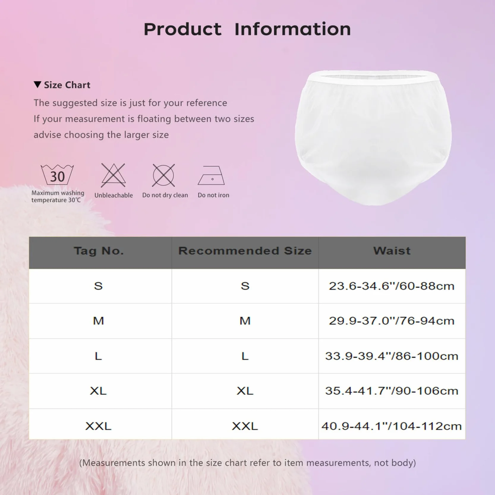 Adulti Eva Lavabile Mutande Impermeabili Intimo Riutilizzabili Pantaloni di Plastica per Incontinenza 3 Pezzi