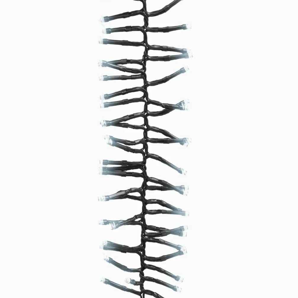 Catena luminosa a LED con 1000 LED bianco freddo PVC, lunghezza 11 m con 8 modalità di luce, filo di rame per illuminazione natalizia, interni, esterni, balcone e giardino, compatta e