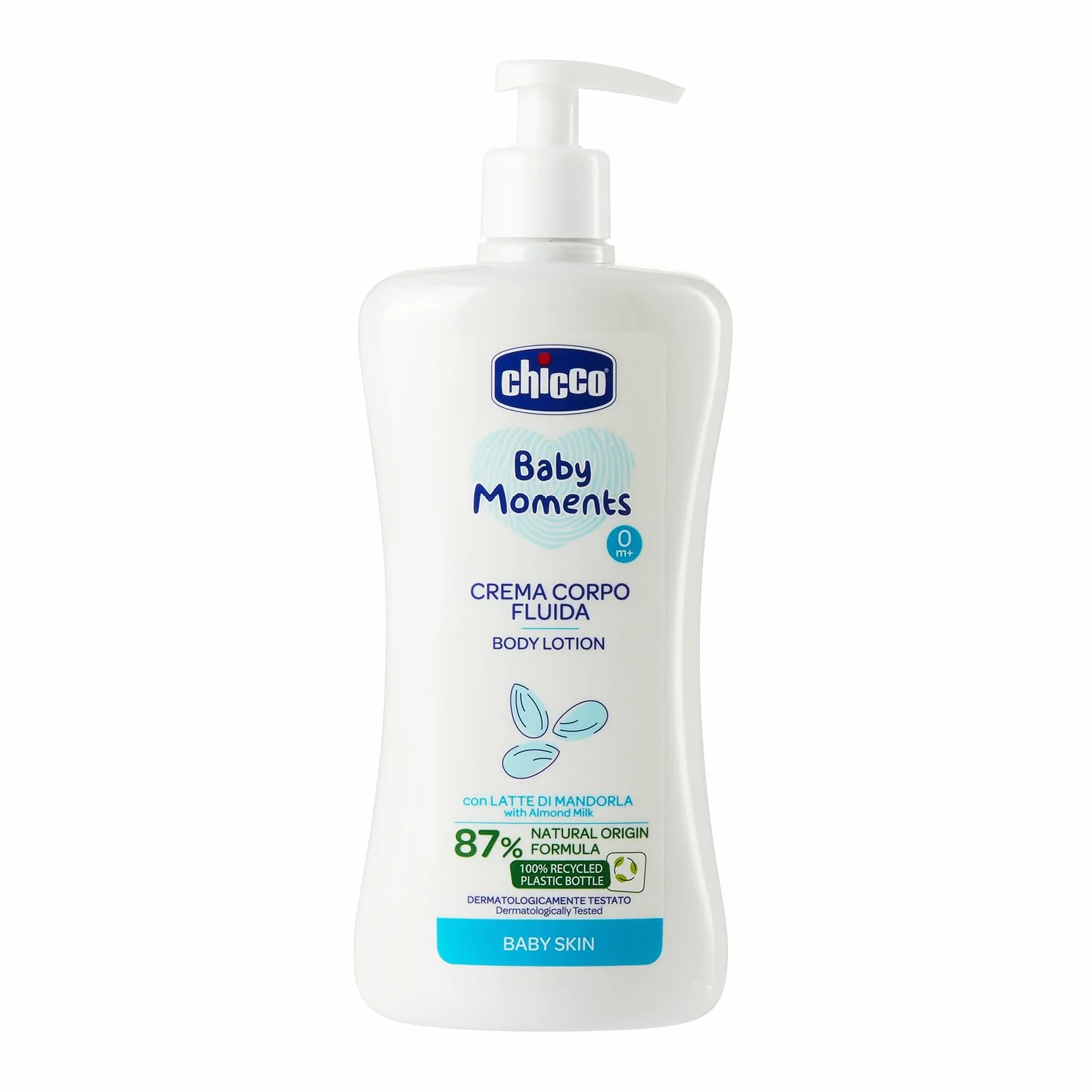Chicco Baby Moments Crema Corpo Fluida Latte di Mandorla 500 ml