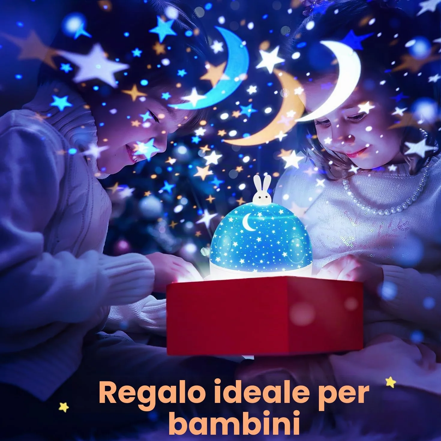 Proiettore Stelle Soffitto,315Colori+15Film Luce Notturna Bambini,Bluetooth Musica Carillon Neonati,Ricaricabile&Telecomando Gioco Bambino 1 2 3 4 5 anno,Regalo Neonato Regalo Bambina 1 2 3 4 5 6 anni