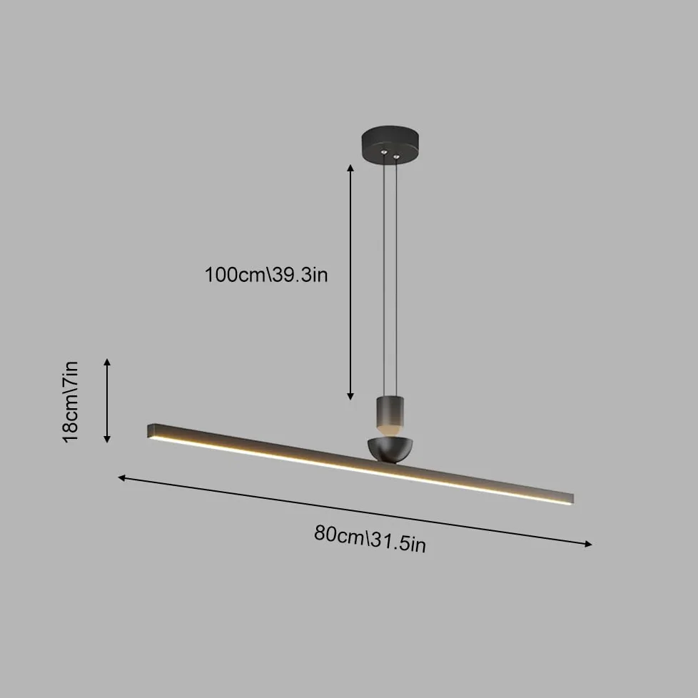 Moderna Lampada a Sospensione lineare a LED per soffitto, Lampada da Cucina Minimalista, Lampada a Sospensione a Striscia Lunga per Ufficio, Tavolo da Pranzo