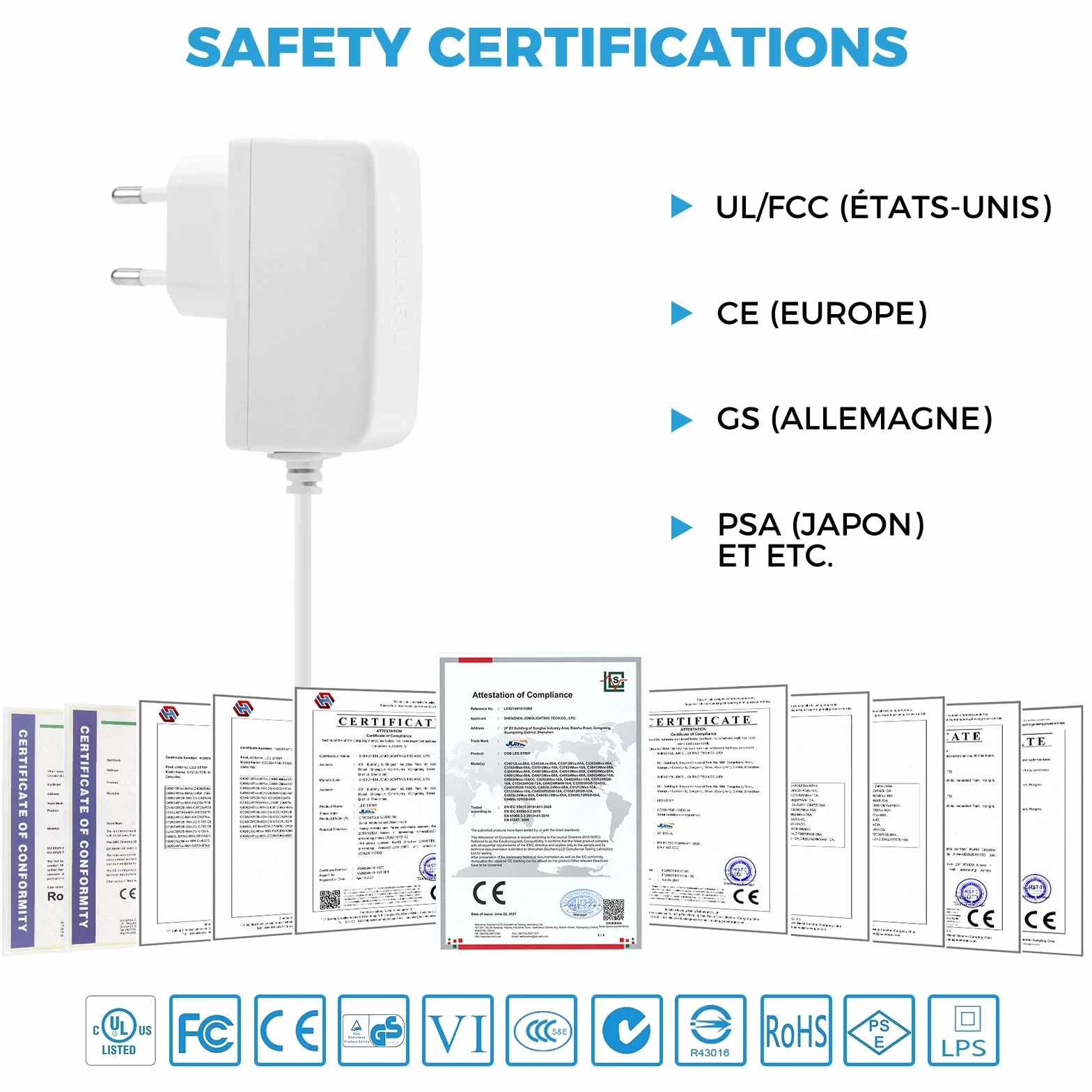 Caricabatterie alimentatore 6V per Philips Avent Baby Monitor SCD503