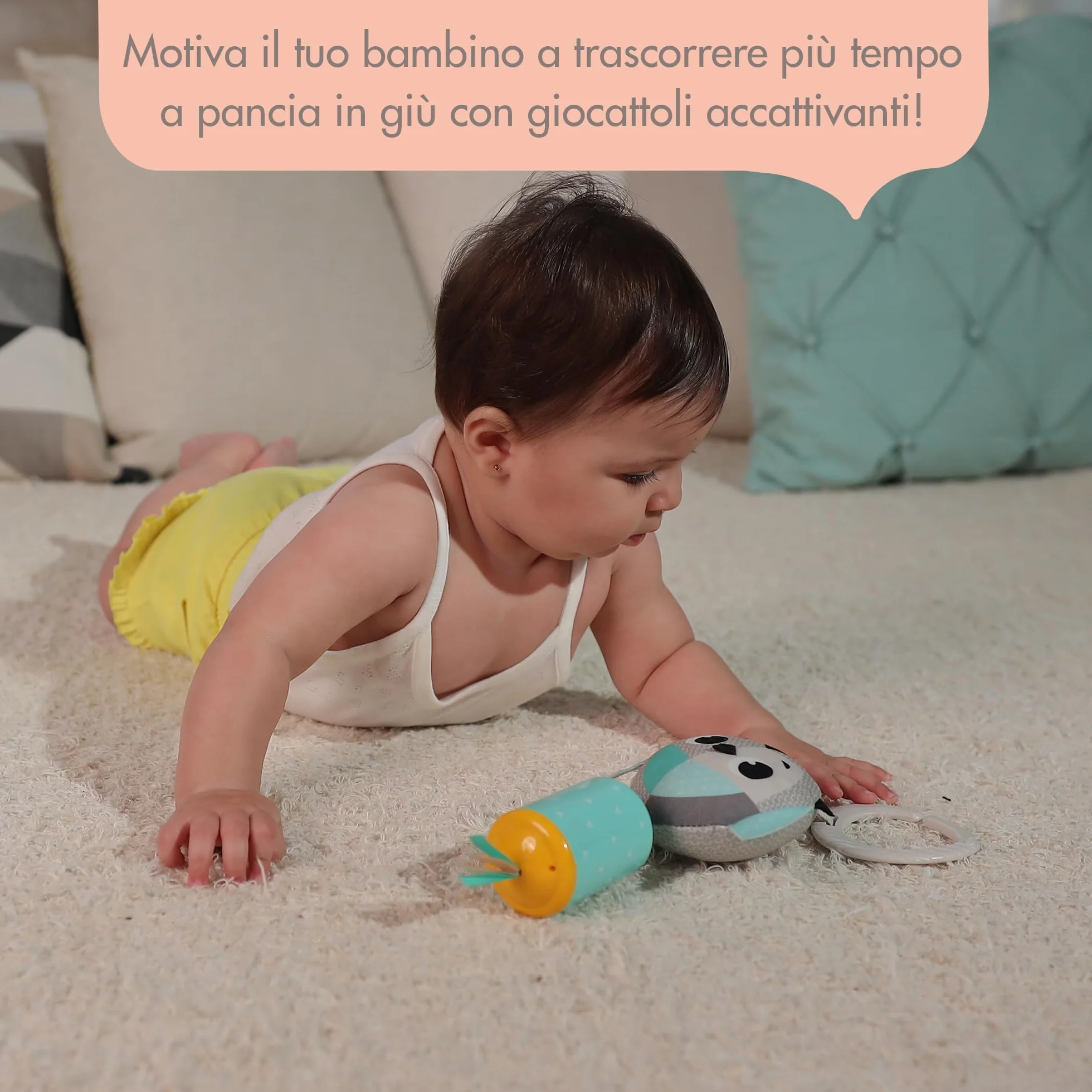 Tiny Love Magical Tales Set Giocattoli Educativi 4 Pezzi 0+ Sonaglio Massaggiagengive Pupazzo