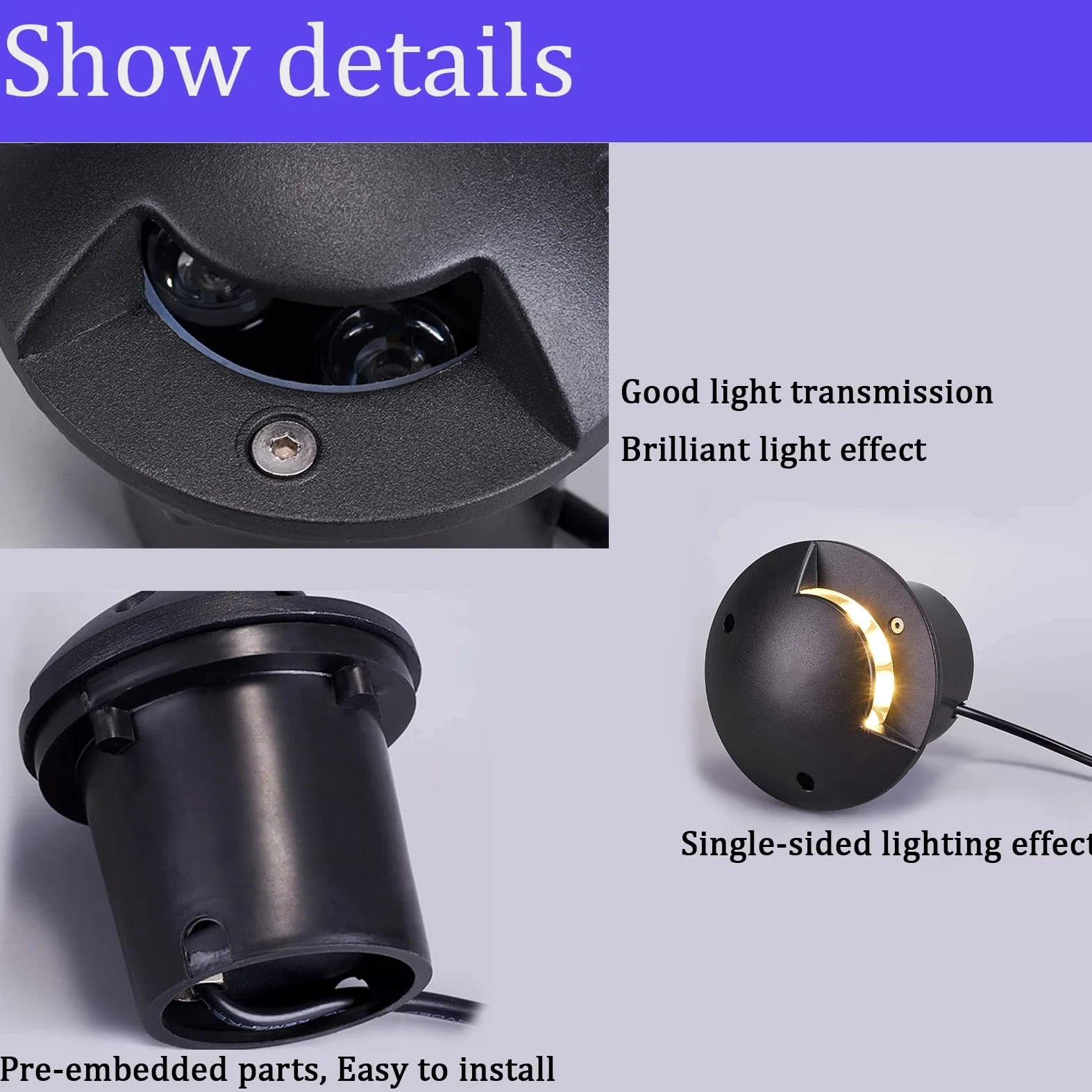 Esterno Faretti da Pavimento Bagliore A 2 Lati LED Luci Terra Anti Ruggine IP65 Impermeabile Incasso Luci del Paesaggio per Vialetto Hotel Illuminazione del Percorso
