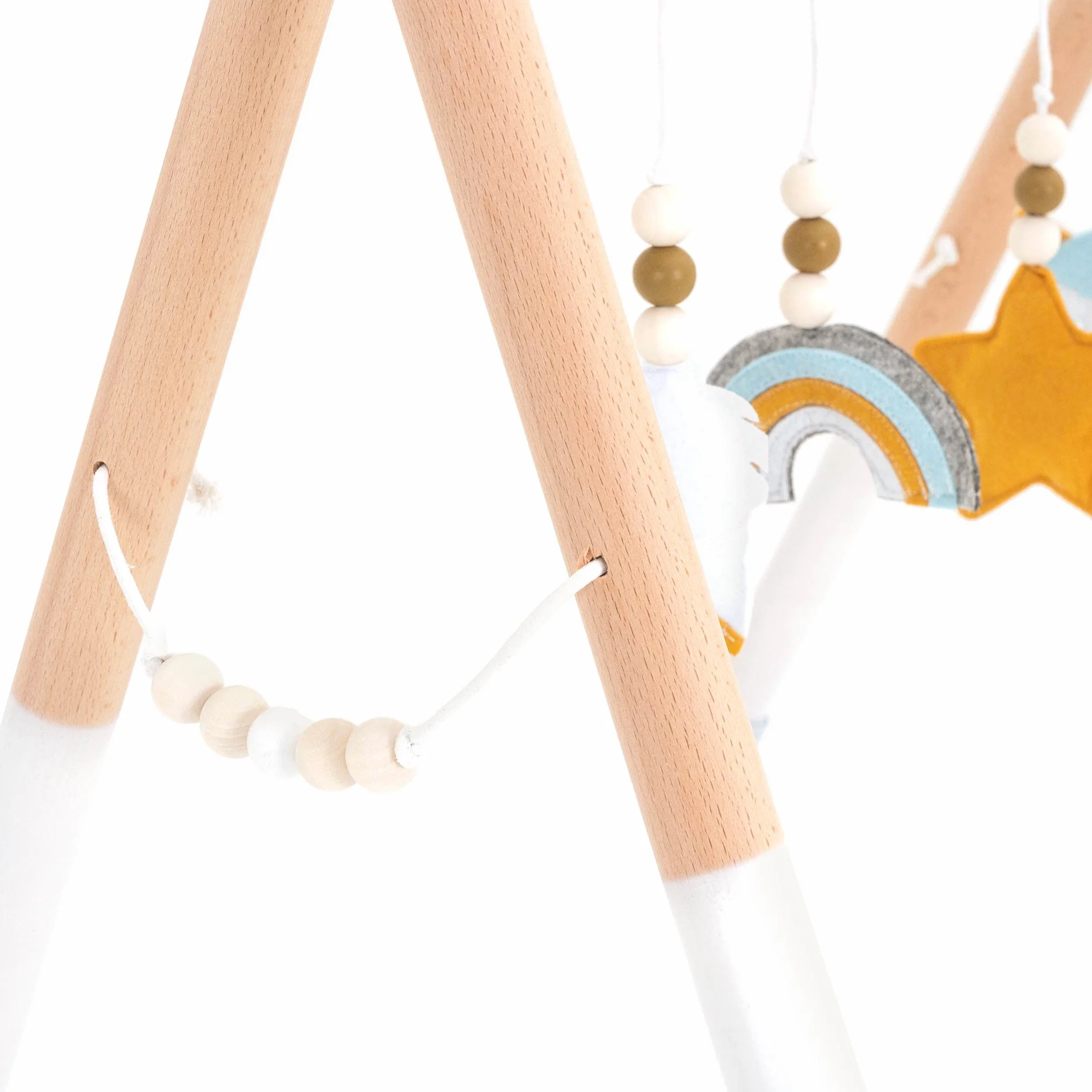 Palestra per Bambino Montessori 60 x 44 x 57 cm Legno Ecologico Arco da Gioco Multicolore