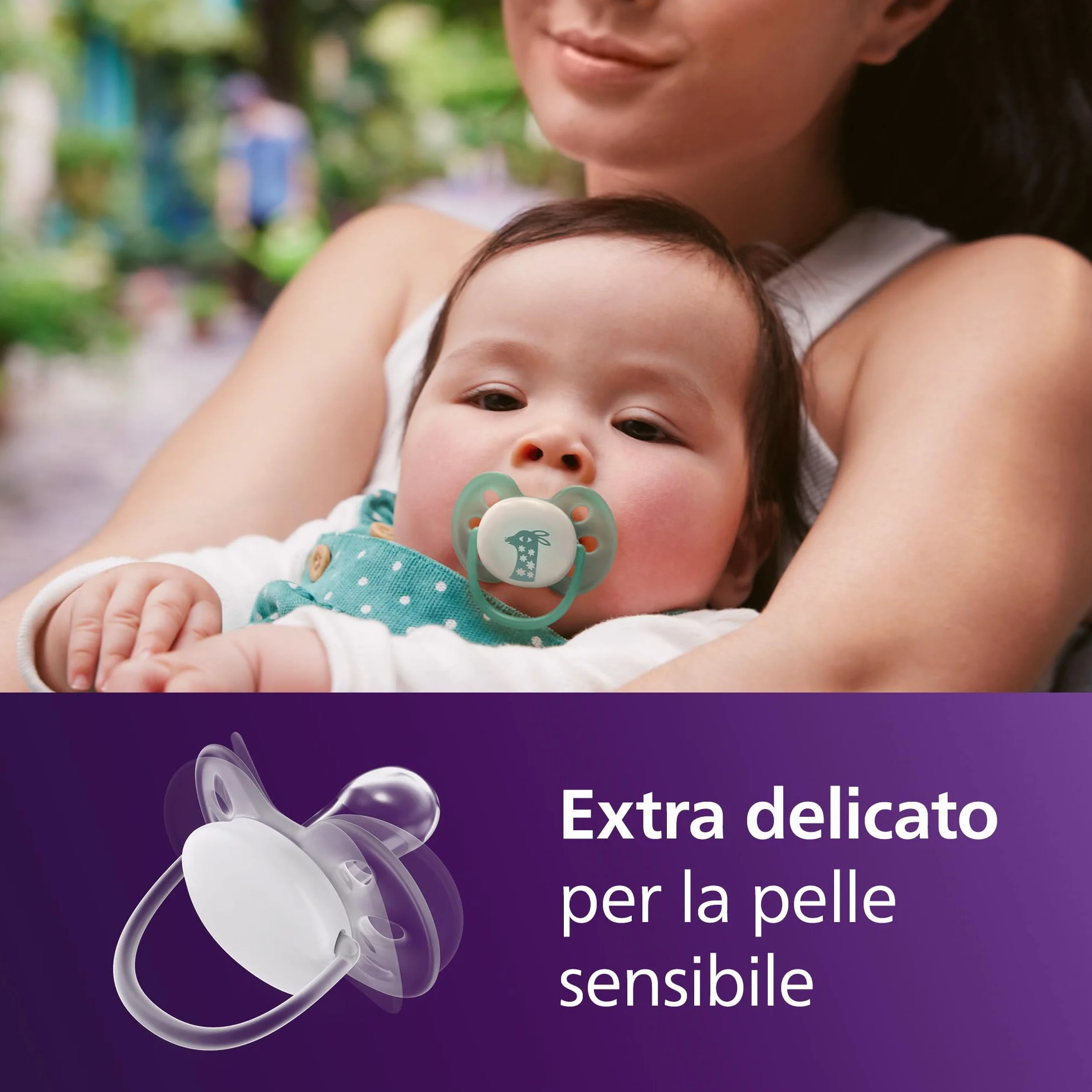 Philips Avent Ciucci Ultra Soft Nighttime Design ortodontico 6-18 mesi illuminano al buio silicone no BPA 4 pezzi