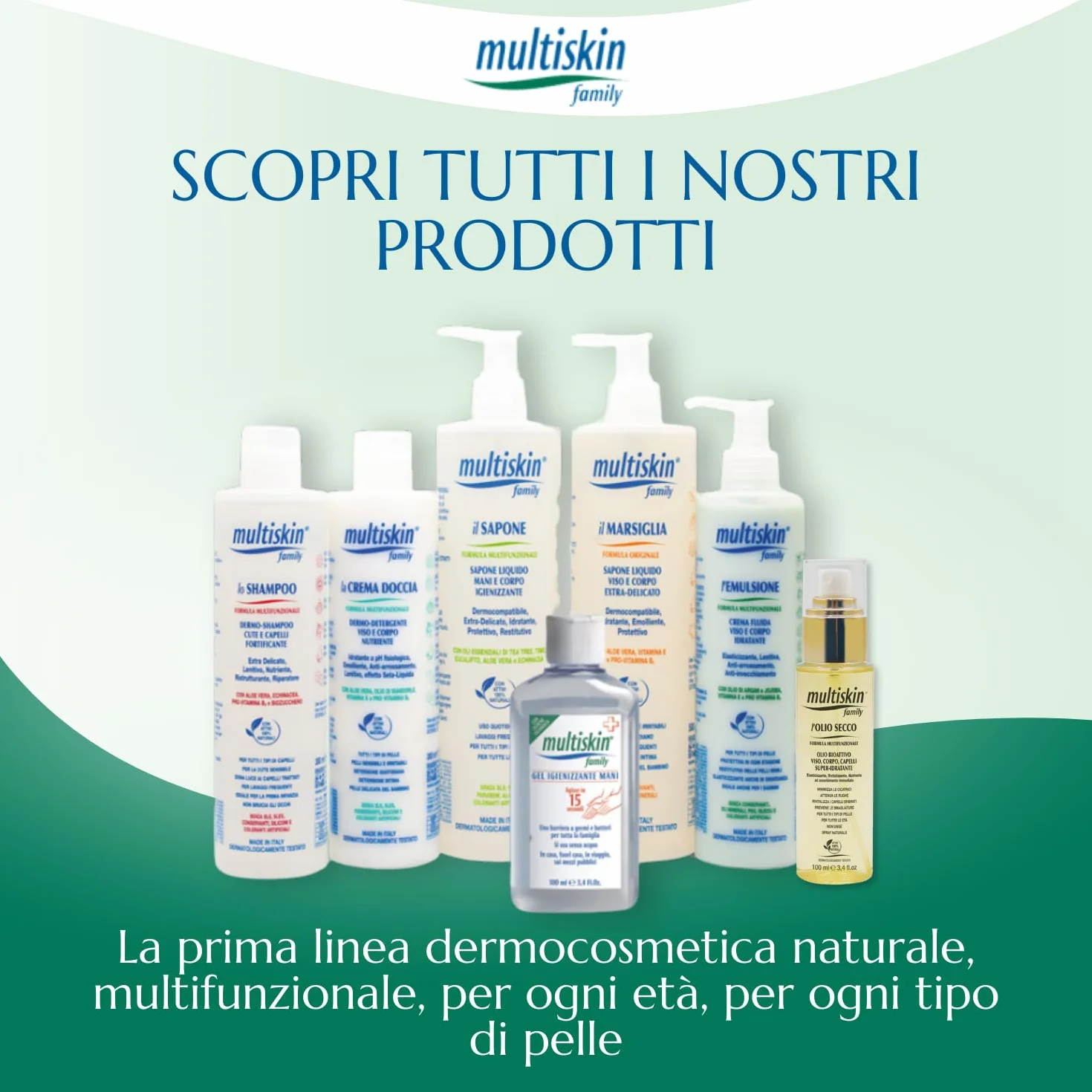 Emulsione Multifunzionale Viso e Corpo Crema Fluida Idratante Protettiva Lenitiva Olio di Argan e Jojoba 300 ml