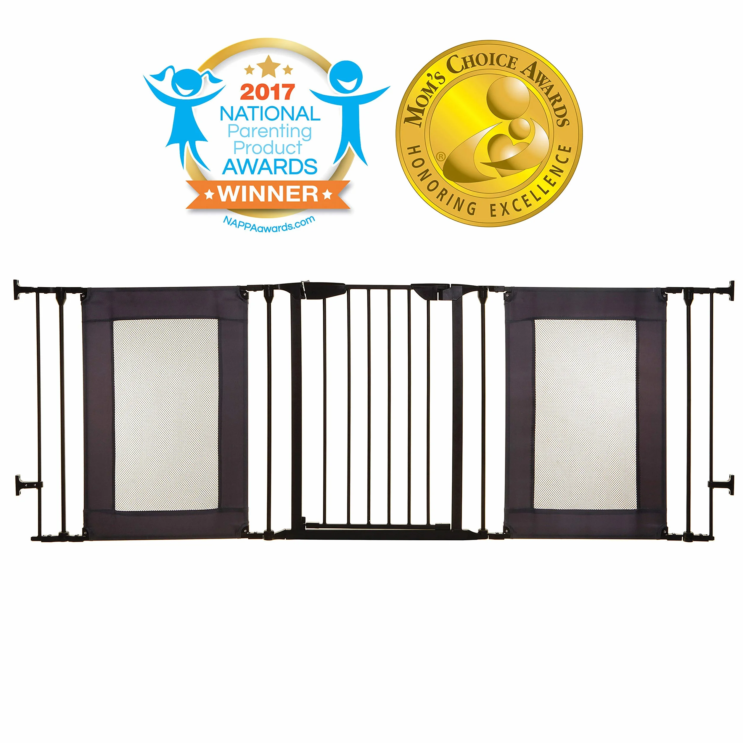 Dreambaby Denver Adapta-Gate Cancelletto di Sicurezza Regolabile, Nero, 85.5-210 cm