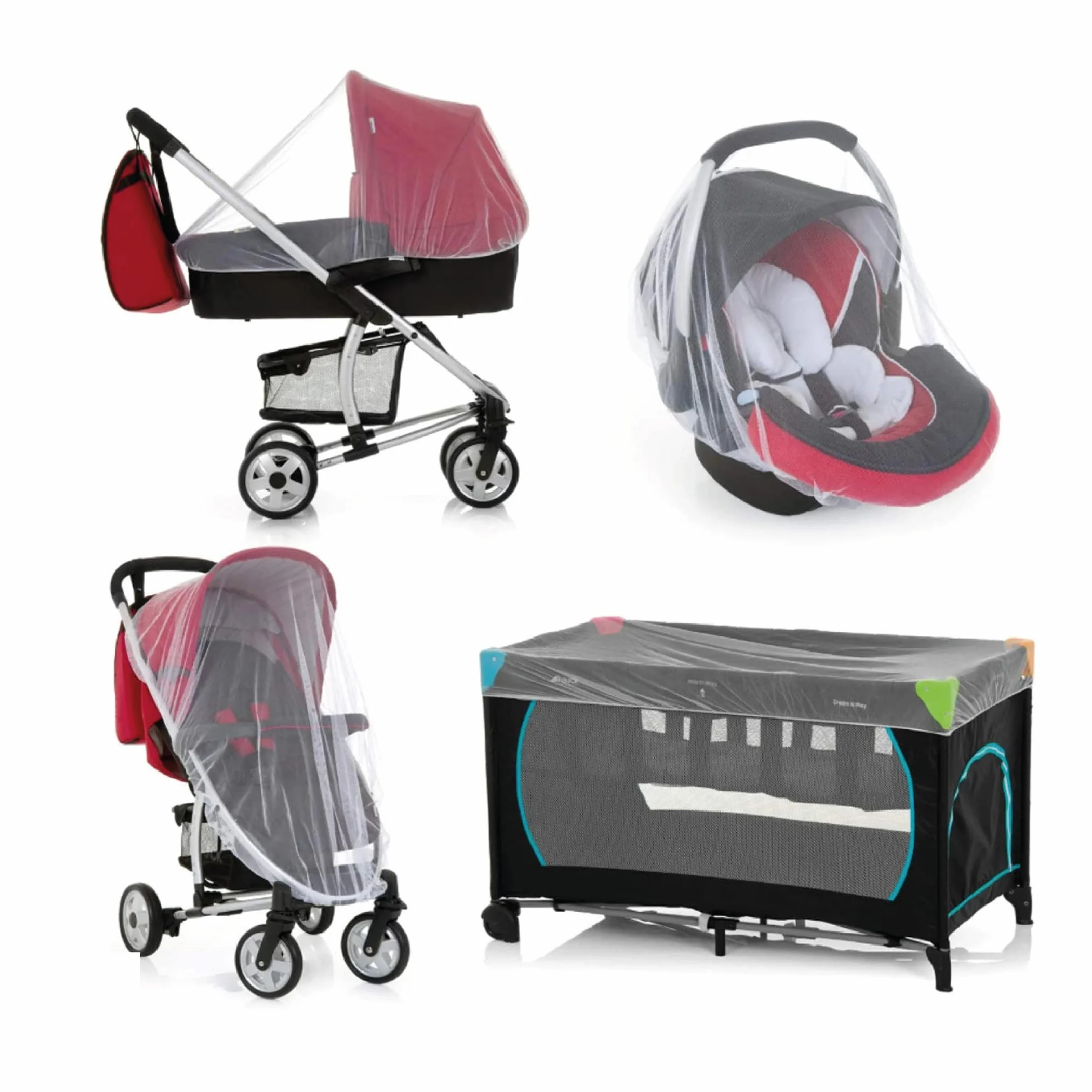 Zanzariera Passeggino Universale Bambini Protezione da Zanzare Insetti Lavabile