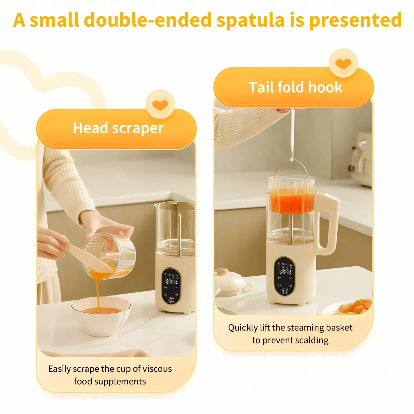 Cuocipappa Baby Food Maker Multifunzione Vapore Sterilizzato Riscalda Robot Cucina