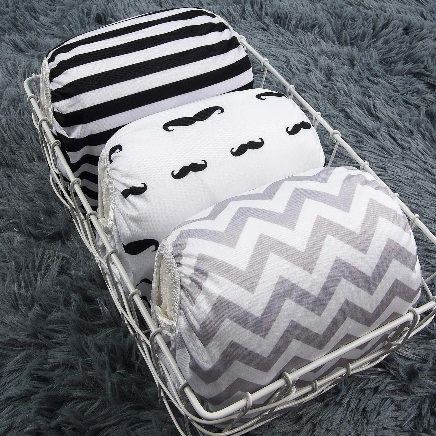 ALVABABY Nuoto Pannolini 3 pz Snap One Size Riutilizzabile Regolabile 0-2 Anni