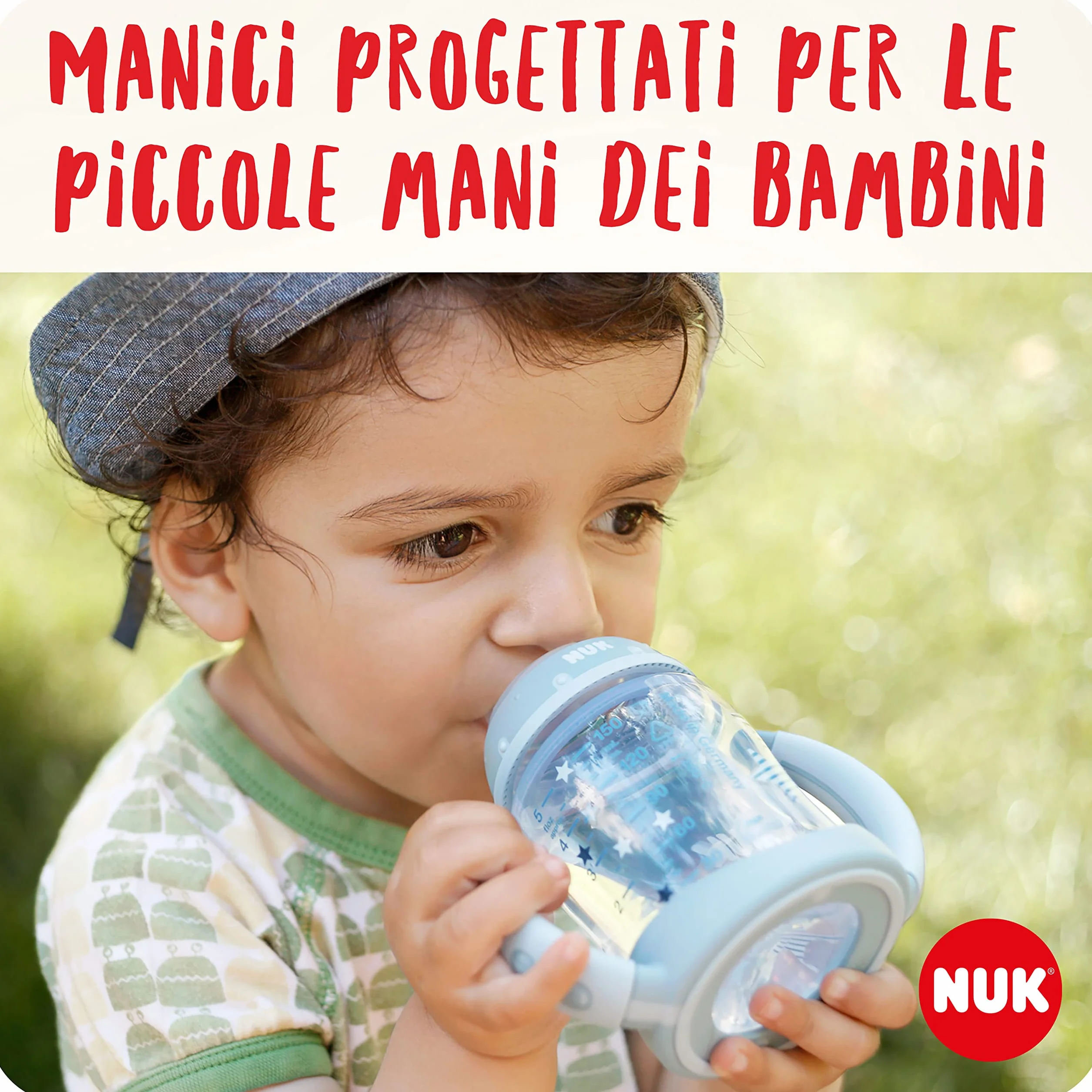 NUK First Choice Bicchiere Antigoccia 150ml 6-18 Mesi Beccuccio Silicone Anti-Colica Winnie the Pooh Rosa