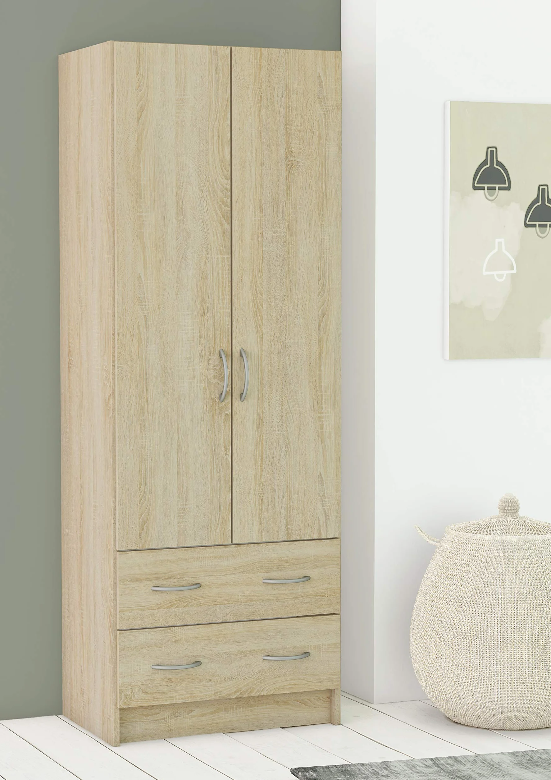 Demeyere Armadio a doppia lavanderia 61 x 169 x 41 cm spogliatoio cassettiera 55 x 11 x 31 cm Prodotto in Francia